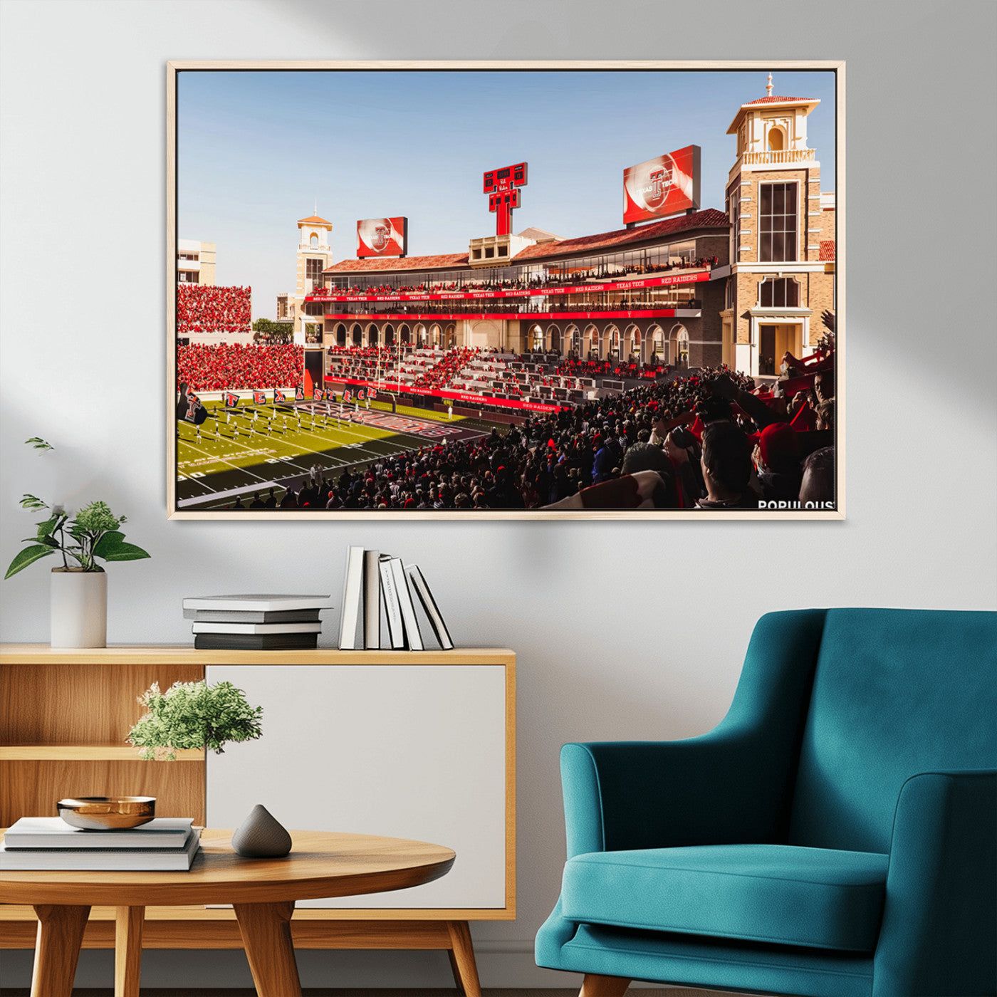 89744-MGV-CV-36X24-Jones AT&T Stadium Texas Tech Red Raiders Wall Art | Large Att Stadium Canvas Print | College