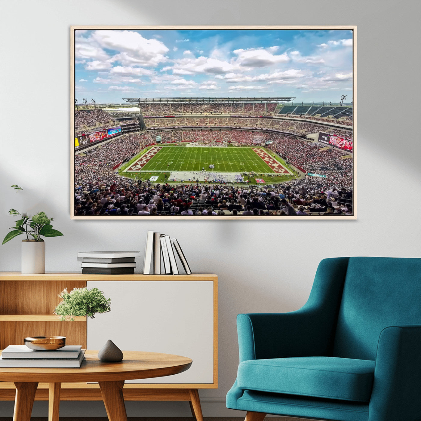 29243-MGV-CV-36X24-The Temple University Owls Athletics Team Print - Philadelphia Lincoln Financial Field Stadium Wall