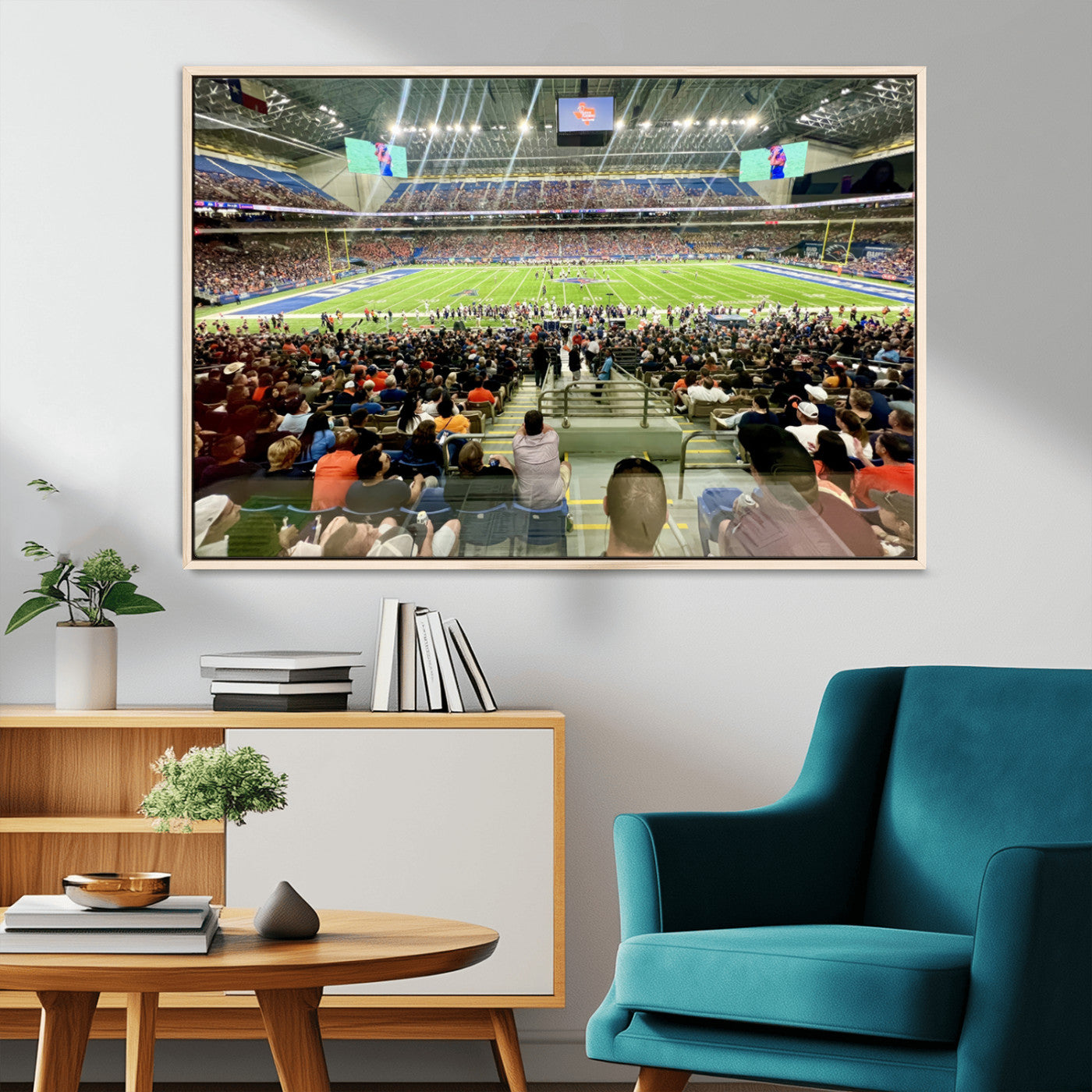 -The University of Texas at San Antonio Roadrunners Football Team Print - San Antonio Alamodome Wall