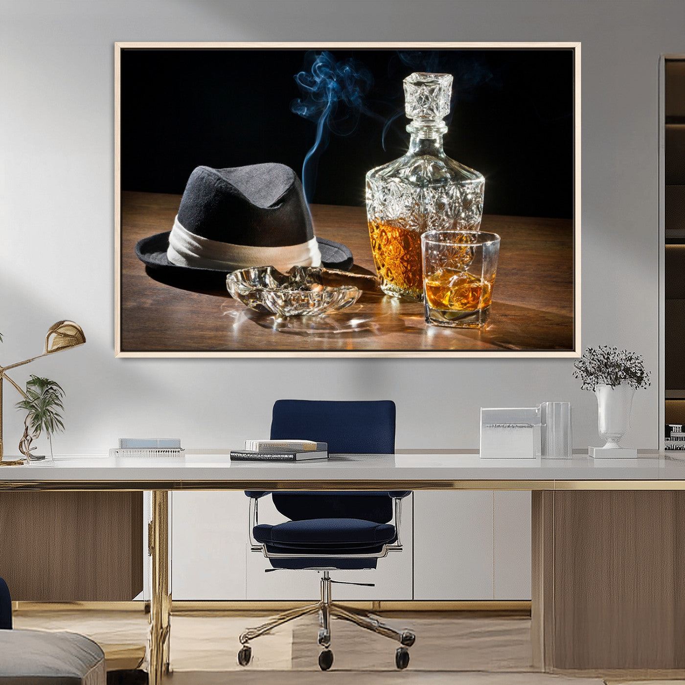 14629-MGV-CV-36X24-Extra Large Bourbon Decor Whiskey Wall Art Canvas Print