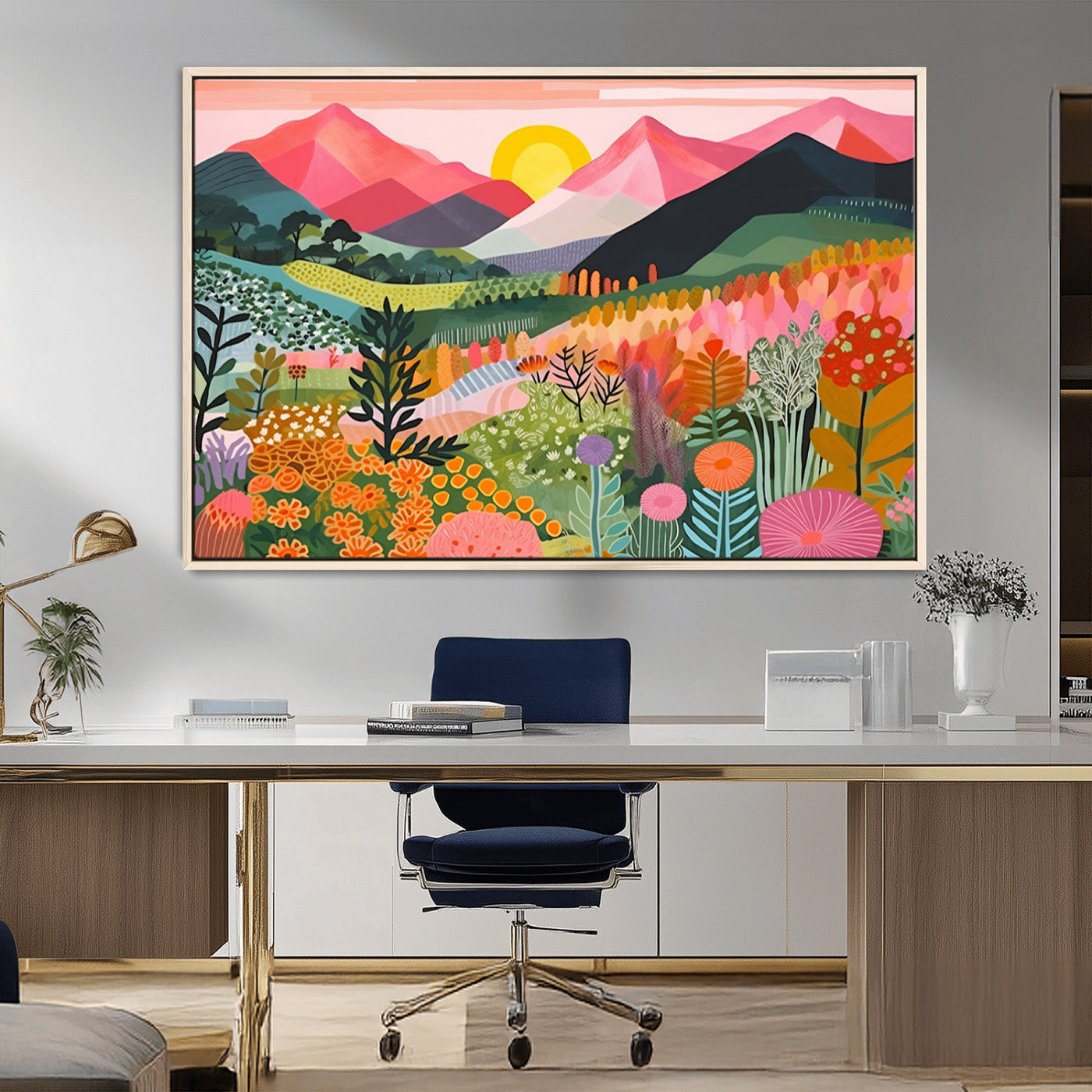 36236-MGV-FC-36X24_Natural-Yayoi Kusama 1986 Wall Art Print – Yayoi Kusama Wabi Sabi Japanese Wall Art Print - Vibrant Abstract
