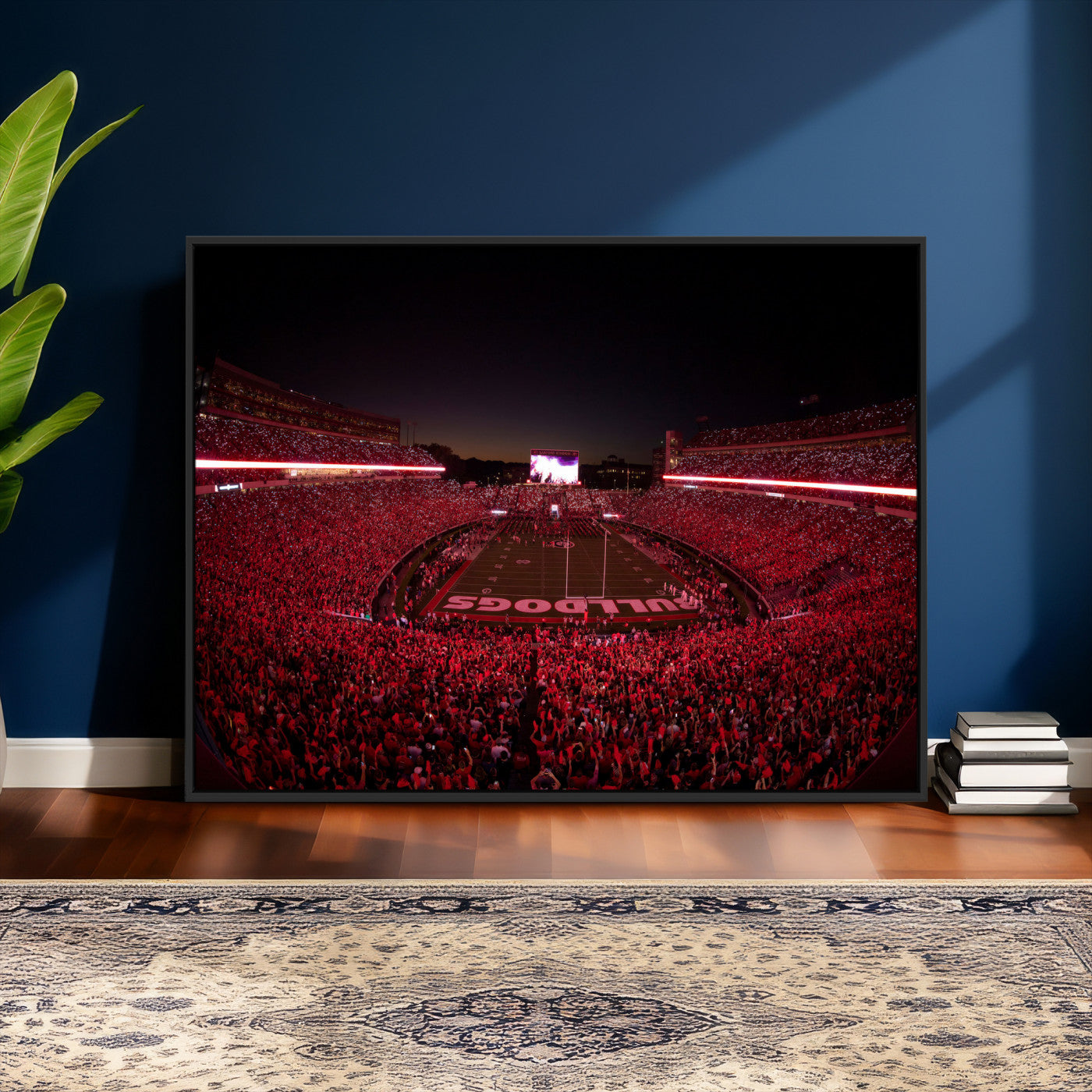 76277124-MGV-CV-36X24 - Sanford Stadium Wall Art Canvas Print – Georgia Bulldogs Football Artwork Print for Home, Office, and Sports Room Decor
