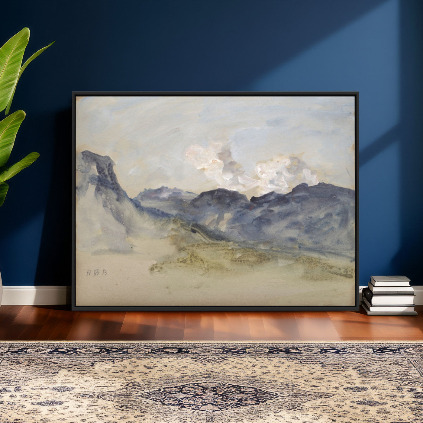 14644686-MGV-CV-36X24 - Alps Hercules Brabazon Brabazon Abstract Wall Art Canvas Print for Modern Home Decor