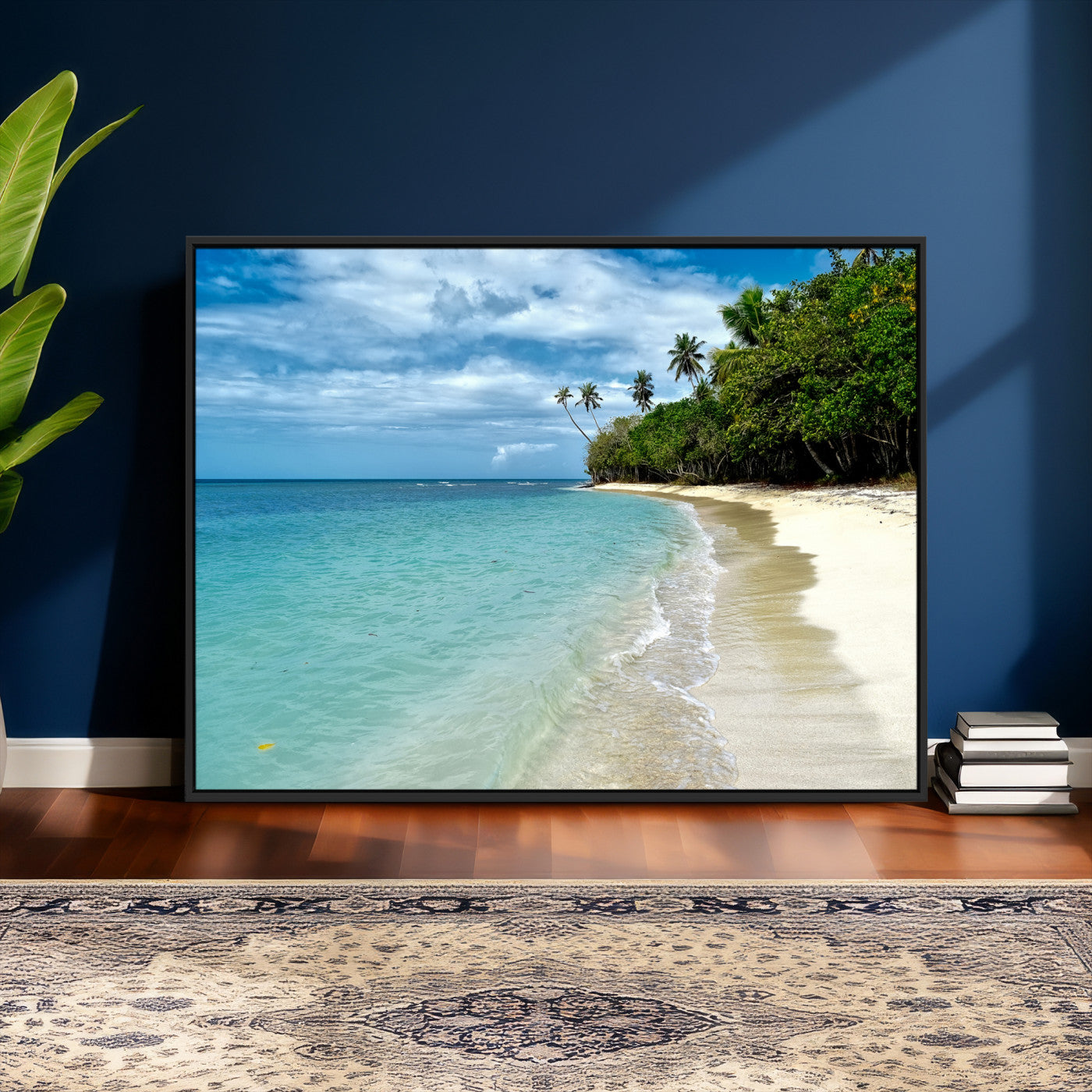 50626792-MGV-CV-36X24 - Puerto Rico Beach Paradise Wall Art – Tropical Coastal Print