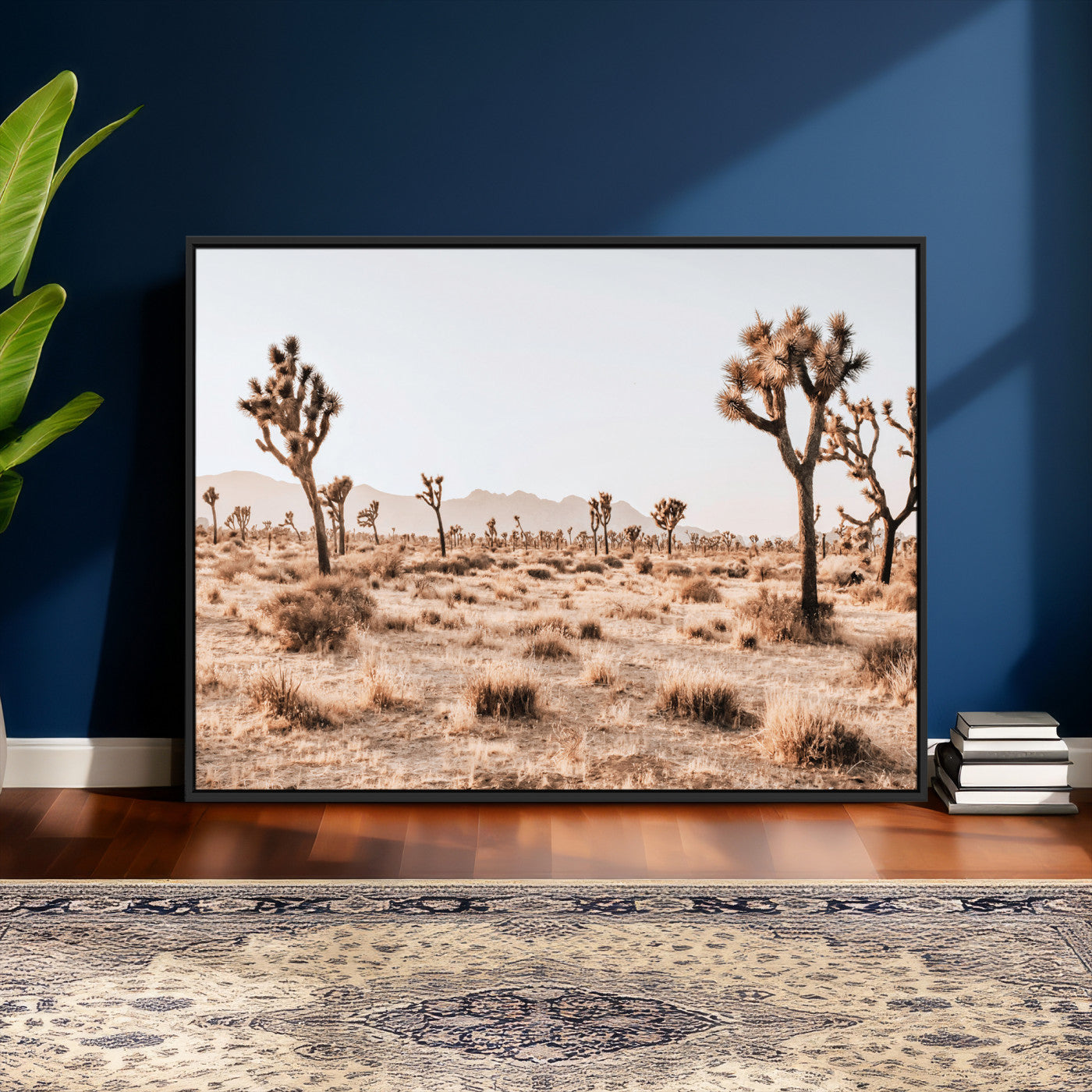 33549408-MGV-CV-36X24 - Joshua Tree Desert Canvas Wall Art Print - Desert Landscape Photography, Boho Southwest Wall Decor, Nature Canvas, Ready to Hang