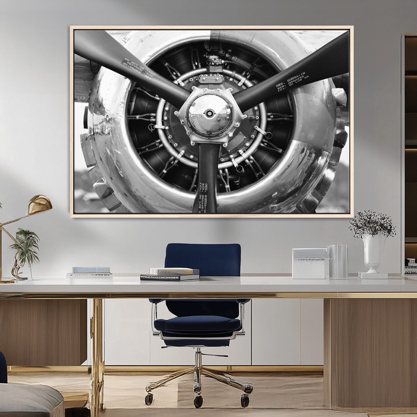 28132-MGV-CV-36X24-Vintage Airplane Wall Art Canvas Print