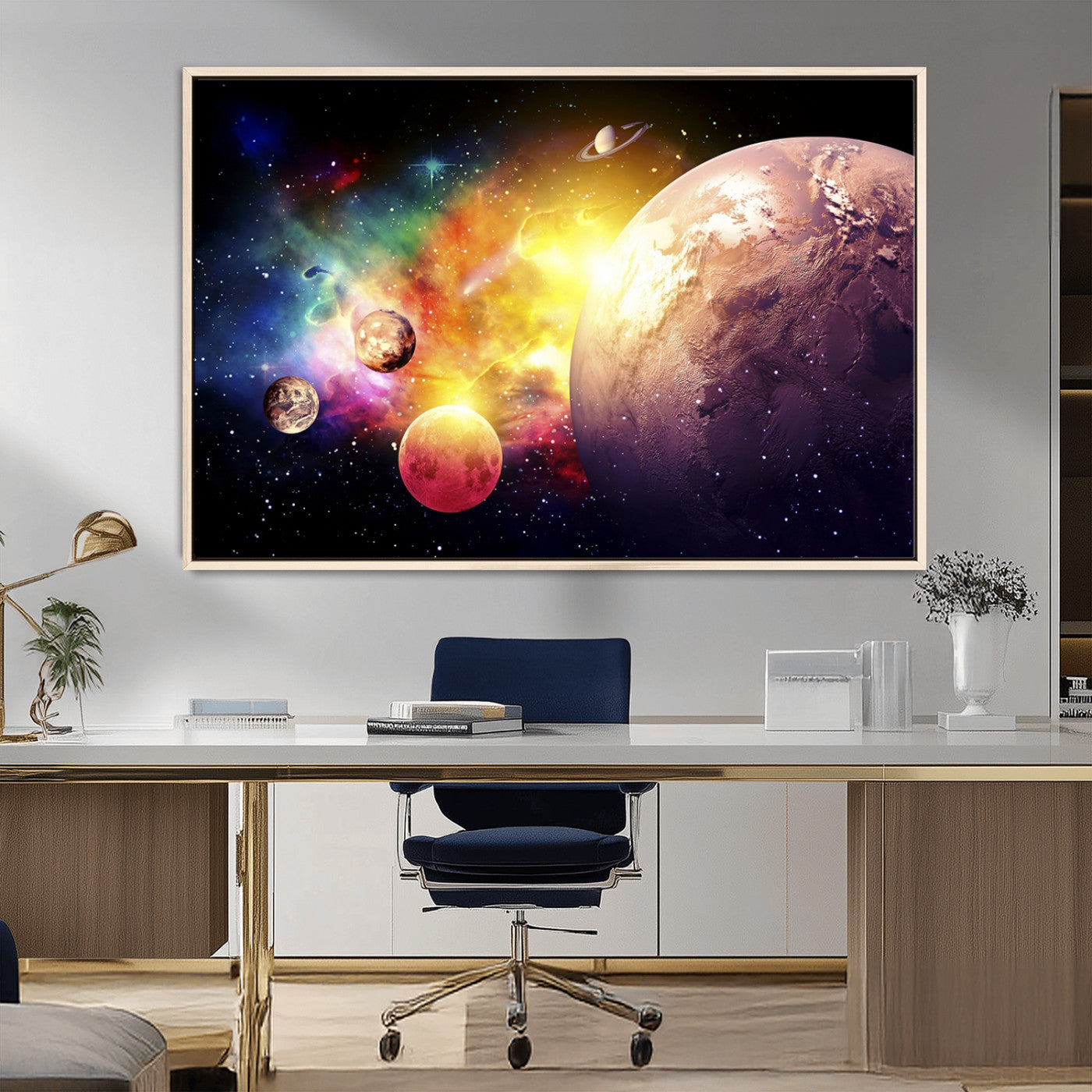 51843-MGV-CV-36X24-Space and Galaxy Canvas Print
