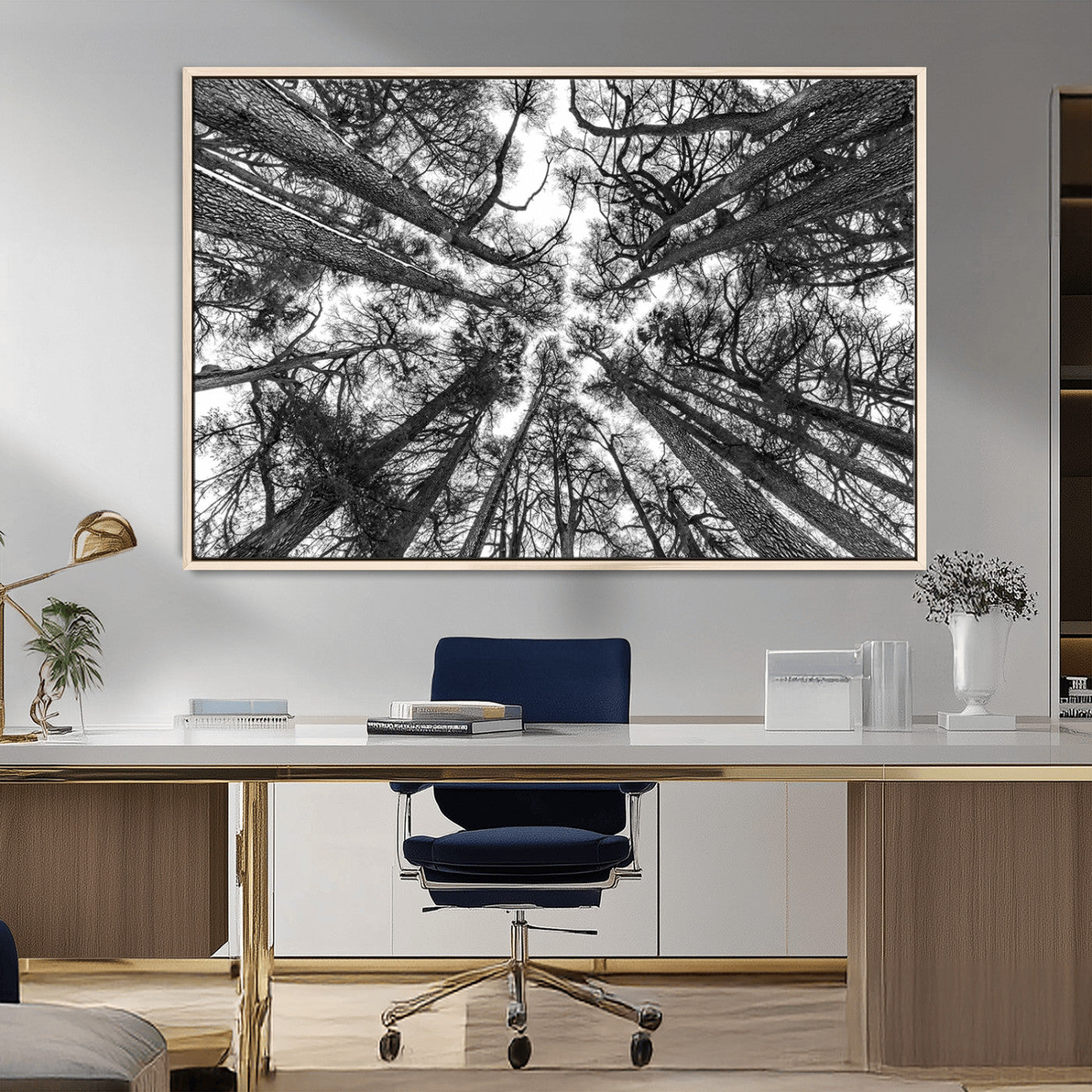 -Trees Contemporary Art Canvas Print