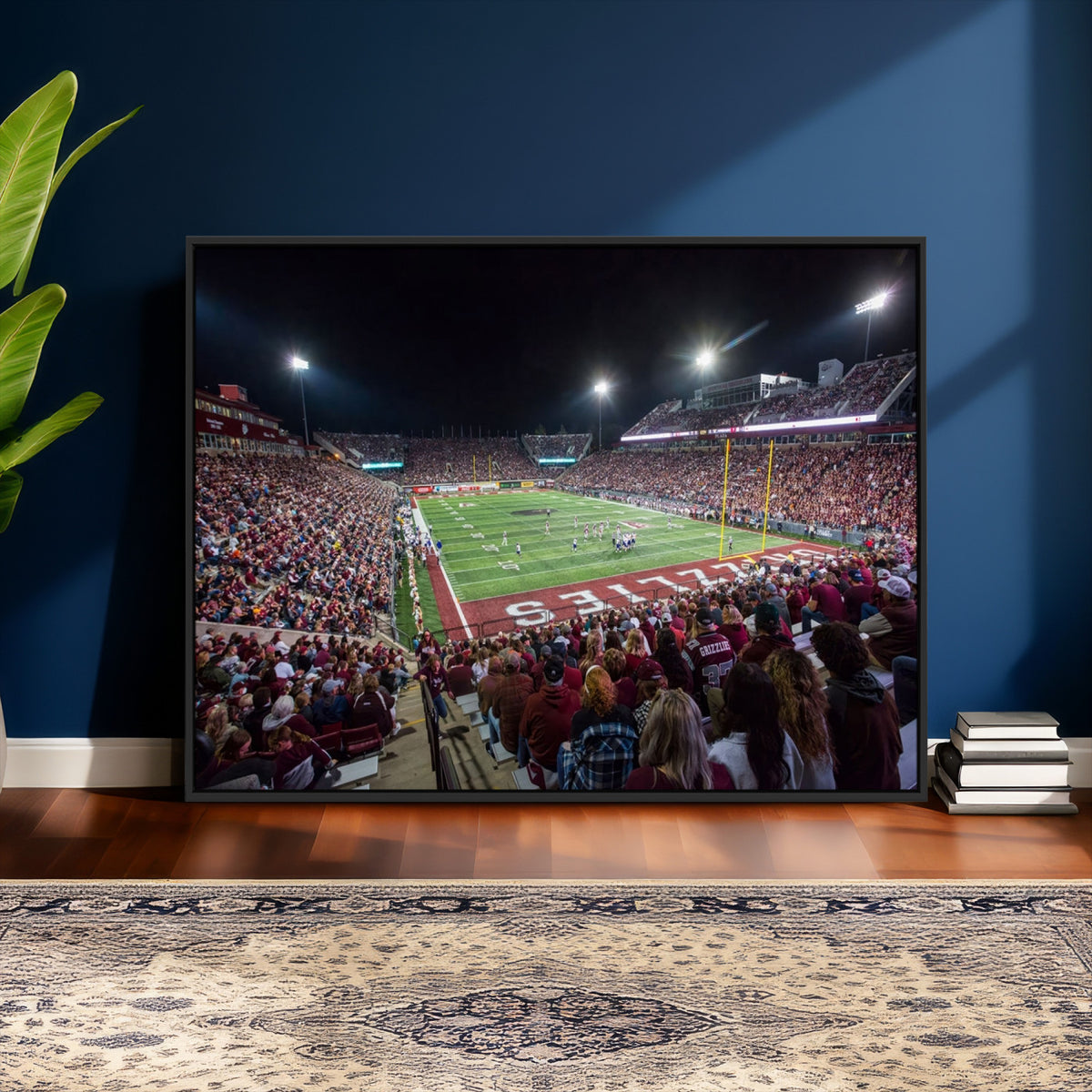 56191-MGV-CV-36X24 - Washington Grizzly Stadium American Football Wall Art Canvas Print, Sports Wall Art Print, Game Room Decor-1