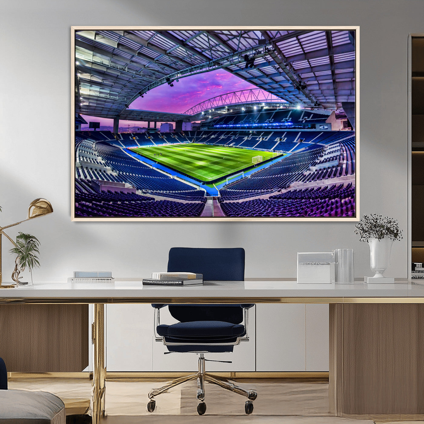 10851-MGV-FC-36X24_Natural-FC Porto Soccer Team Print Canvas- Dragon Stadium Wall Art Canvas Print
