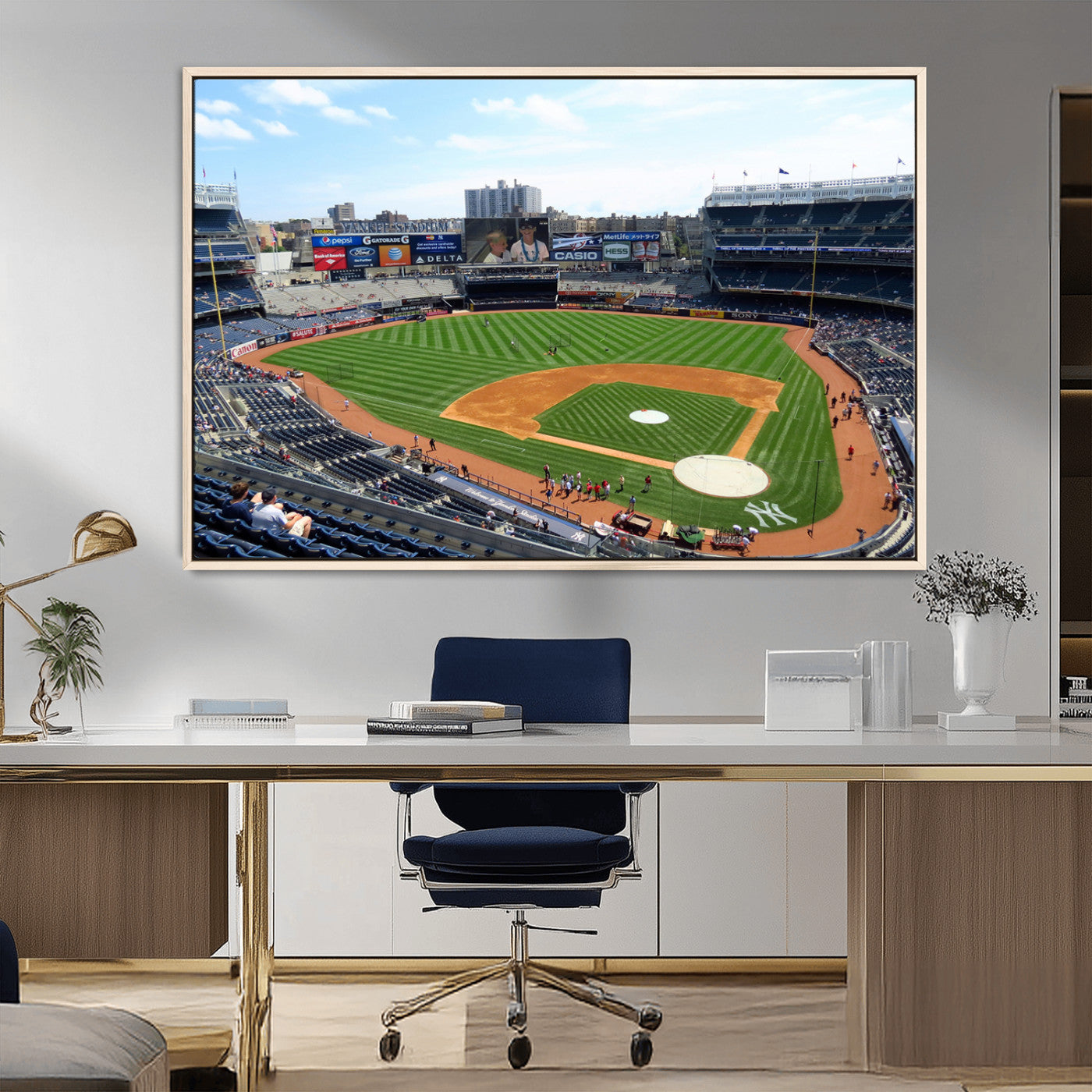 98047-MGV-FC-36X24_Natural-Buffalo Bills Stadium Wall Art - Buffalo Bills Decor- NFL Fans Gift, Perfect Sports Decor for Living