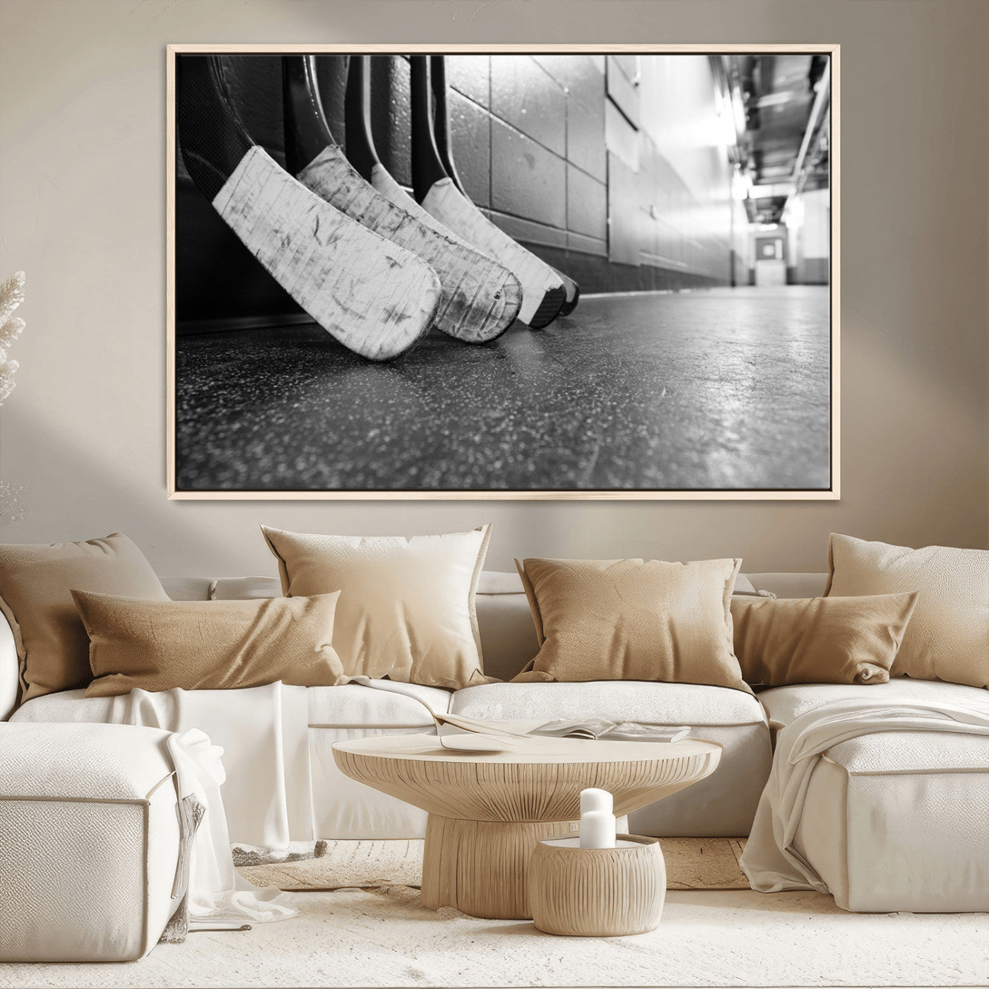 -Ice Hockey Wall Art Canvas Print