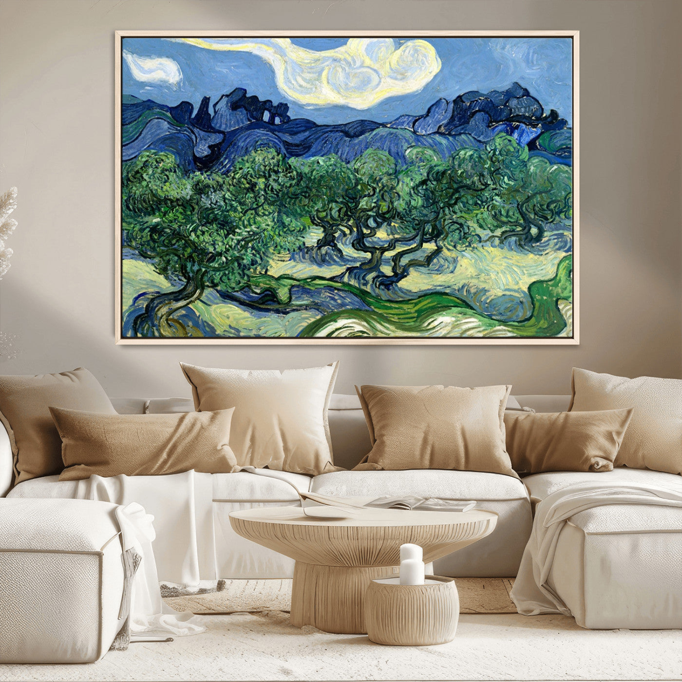 80252-MGV-CV-36X24-Olive Trees Van Gogh Wall Art Canvas Print