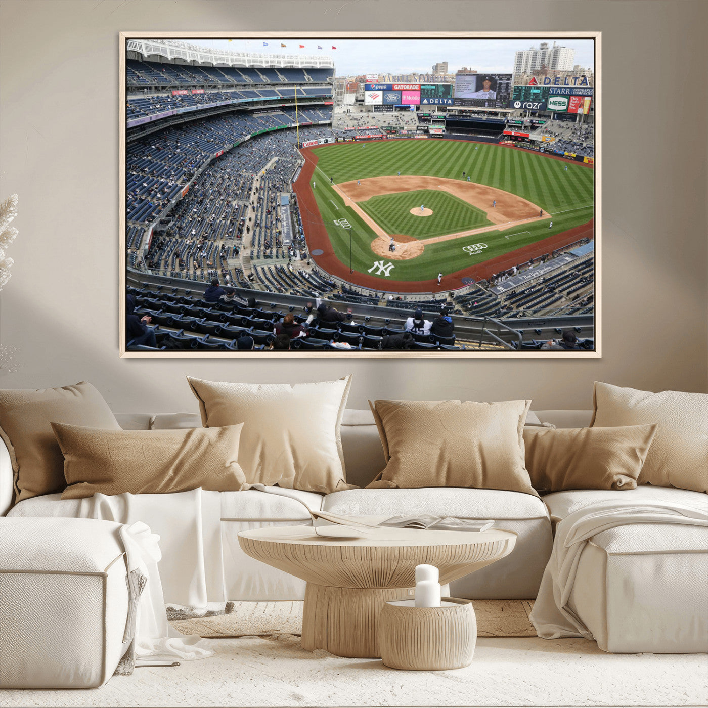 -New York Yankees Baseball Team Print - Yankee Stadium Wall Art Canvas Print