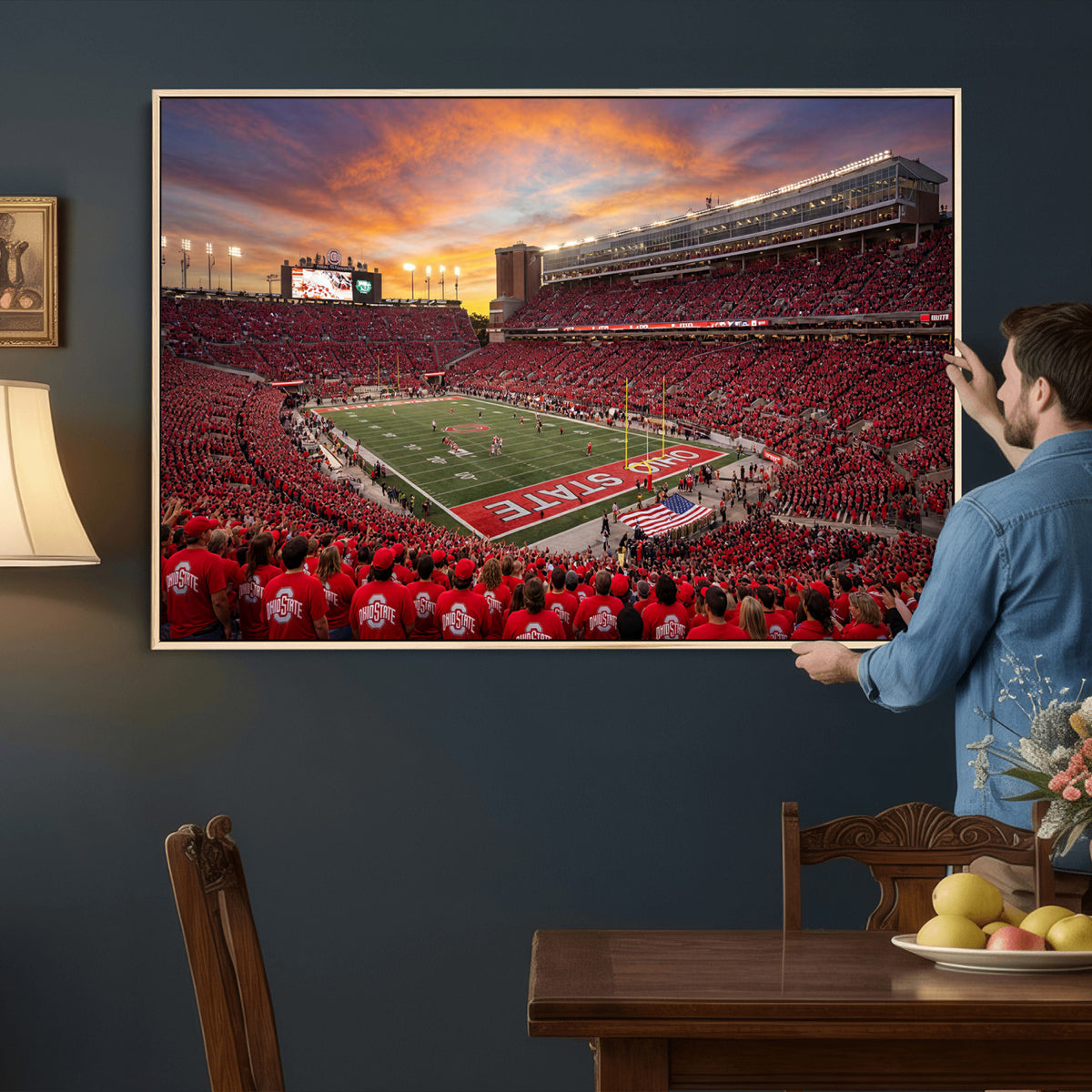 73119077-MGV-CV-36X24 - Stadium Wall Art Canvas Print