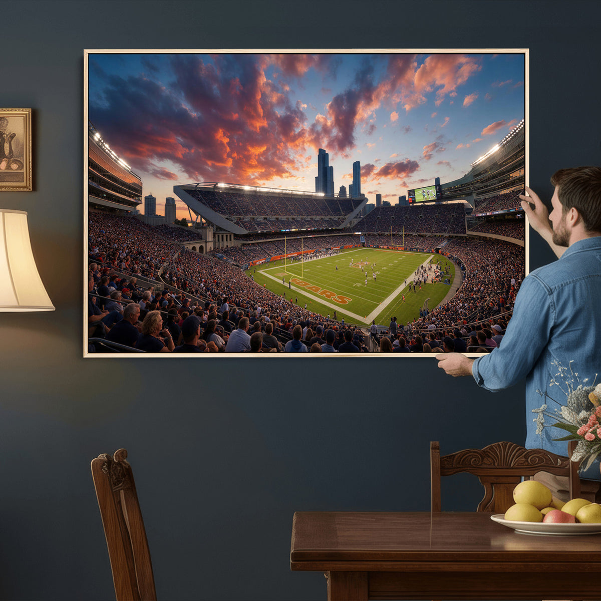 21104528-MGV-CV-36X24 - Stadium Wall Art Canvas Print