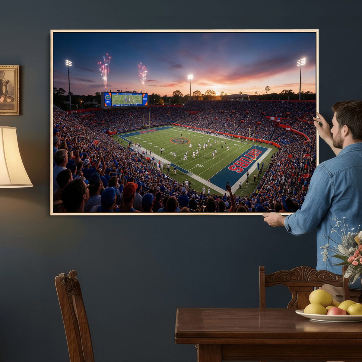76151234-MGV-CV-36X24 - Stadium Wall Art Canvas Print