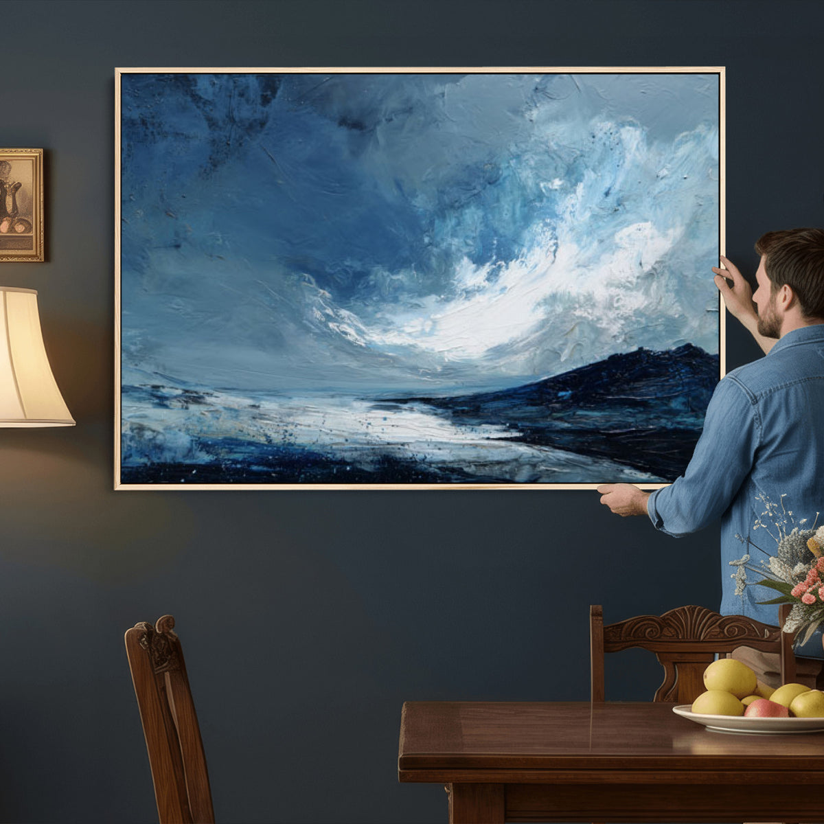 66685630-MGV-CV-36X24 - Extra Large Abstract Wall Art Canvas Print