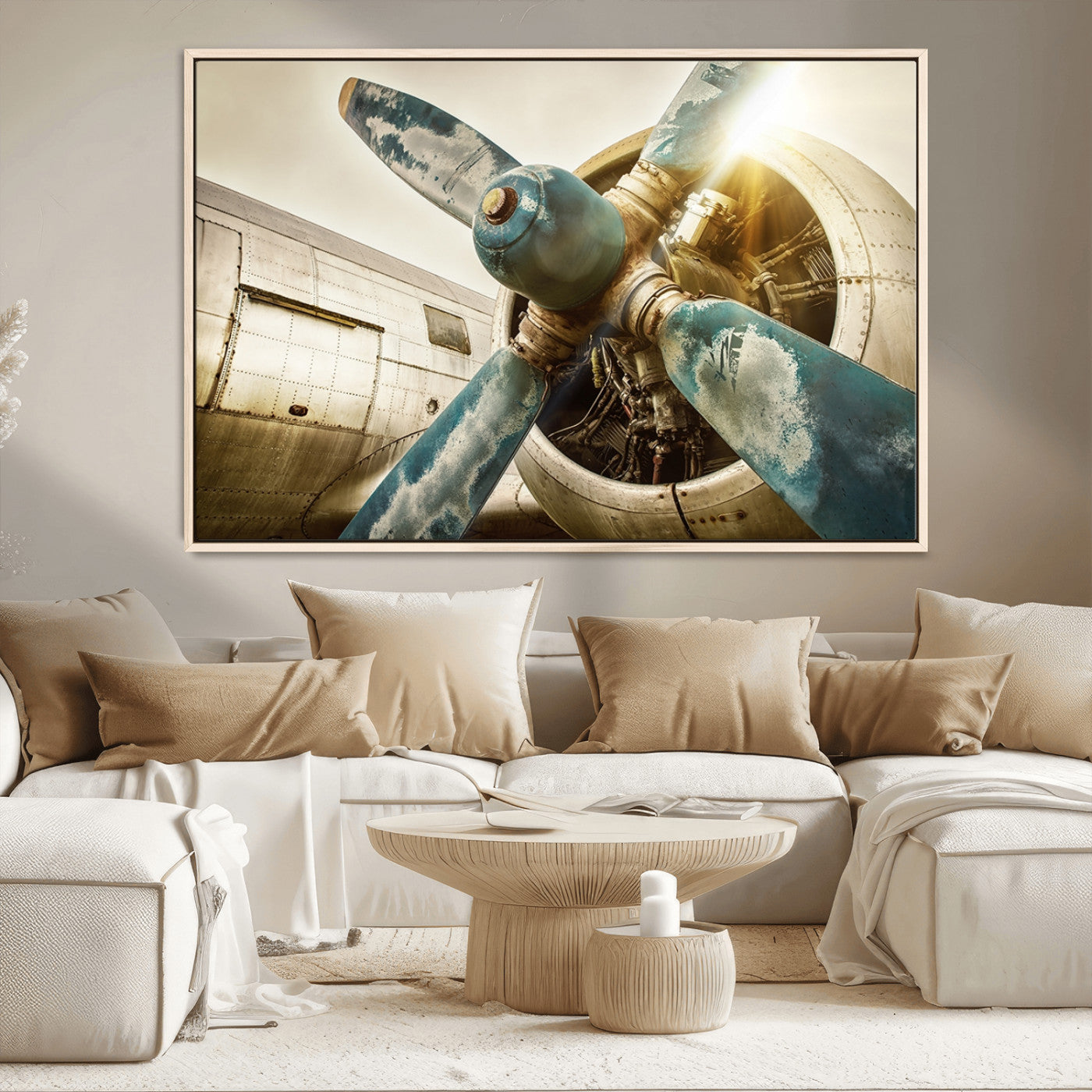 14106-MGV-CV-36X24-Vintage Airplane Canvas Print