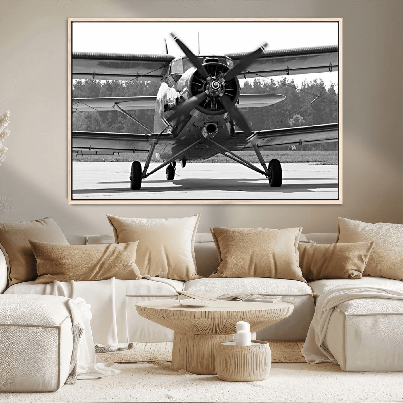 74816-MGV-CV-36X24-Wall Art Old War Plane Canvas Print