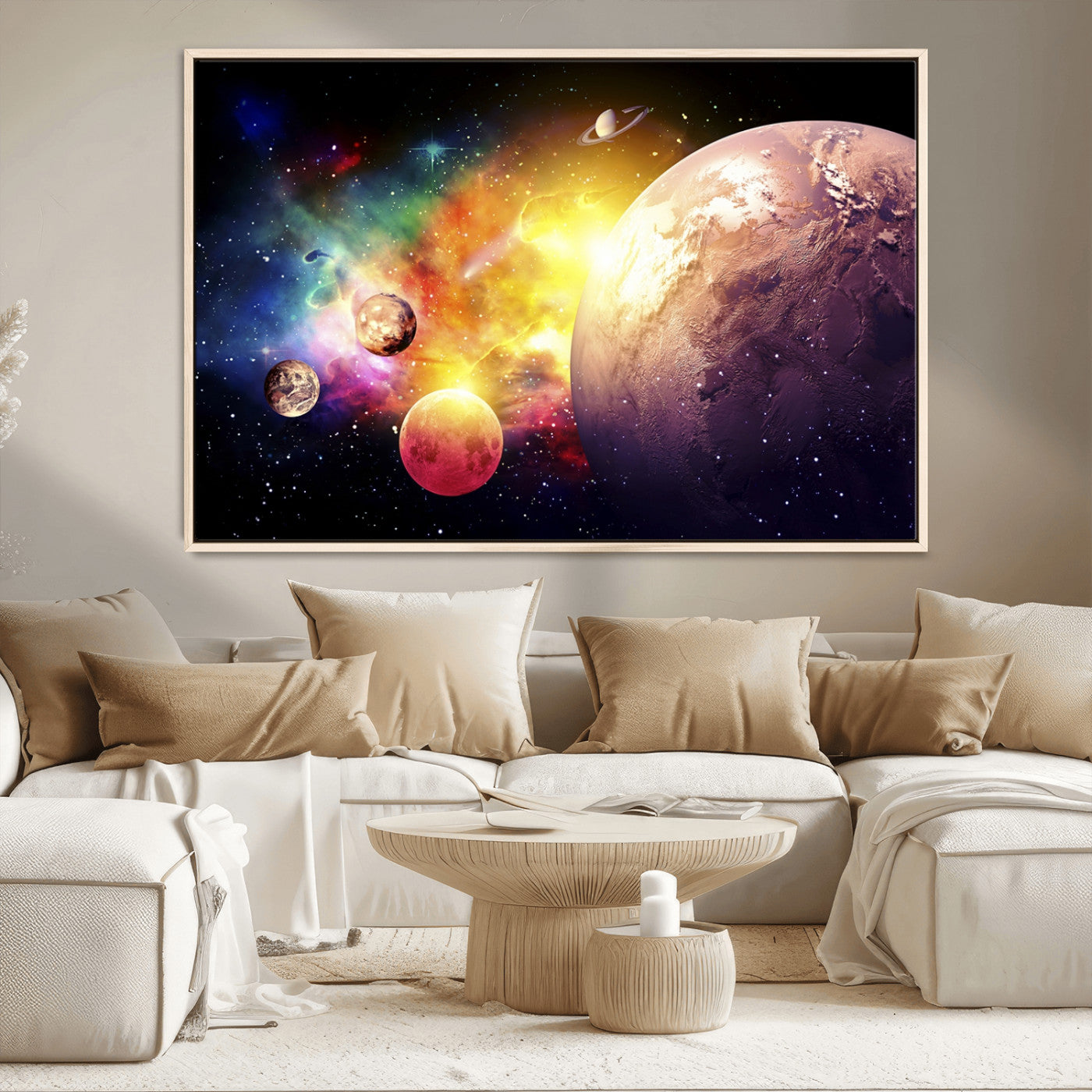 51843-MGV-CV-36X24-Space and Galaxy Canvas Print