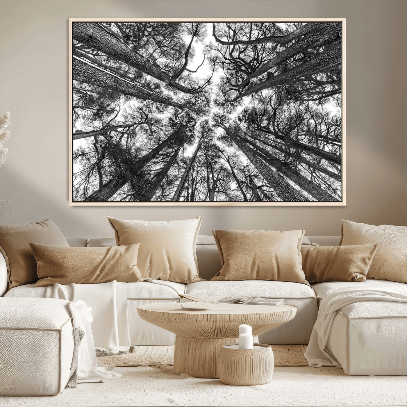 -Trees Contemporary Art Canvas Print