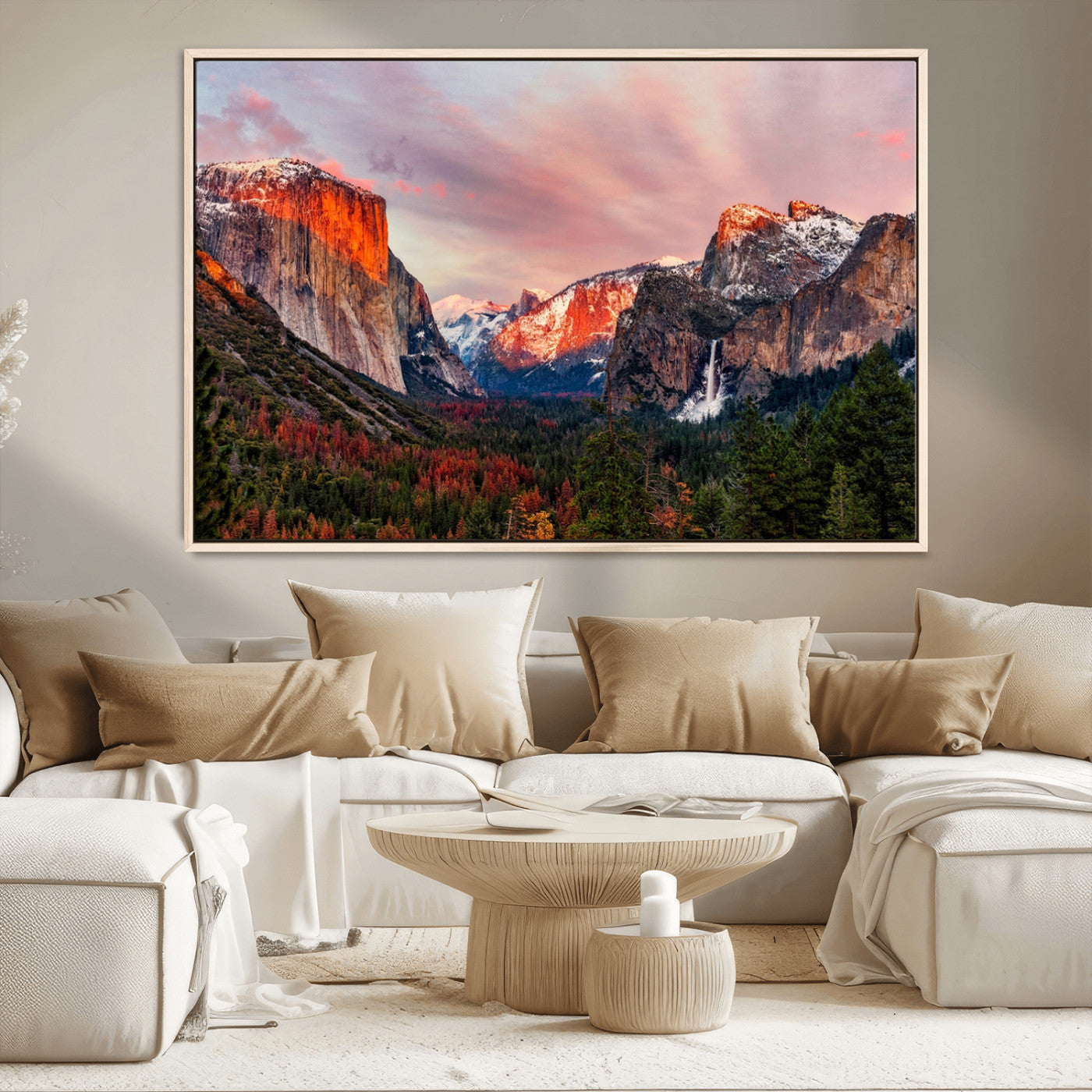 -Yosemite Half Dome Wall Art Canvas Print El Capitan