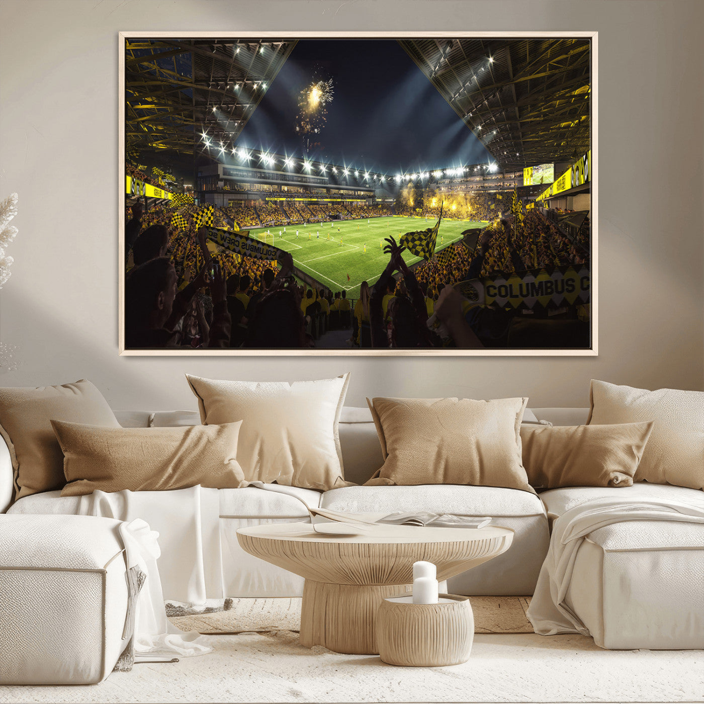 51122-MGV-CV-36X24-Columbus Crew Soccer Team Print - Columbus Crew Stadium Wall Art Canvas Print
