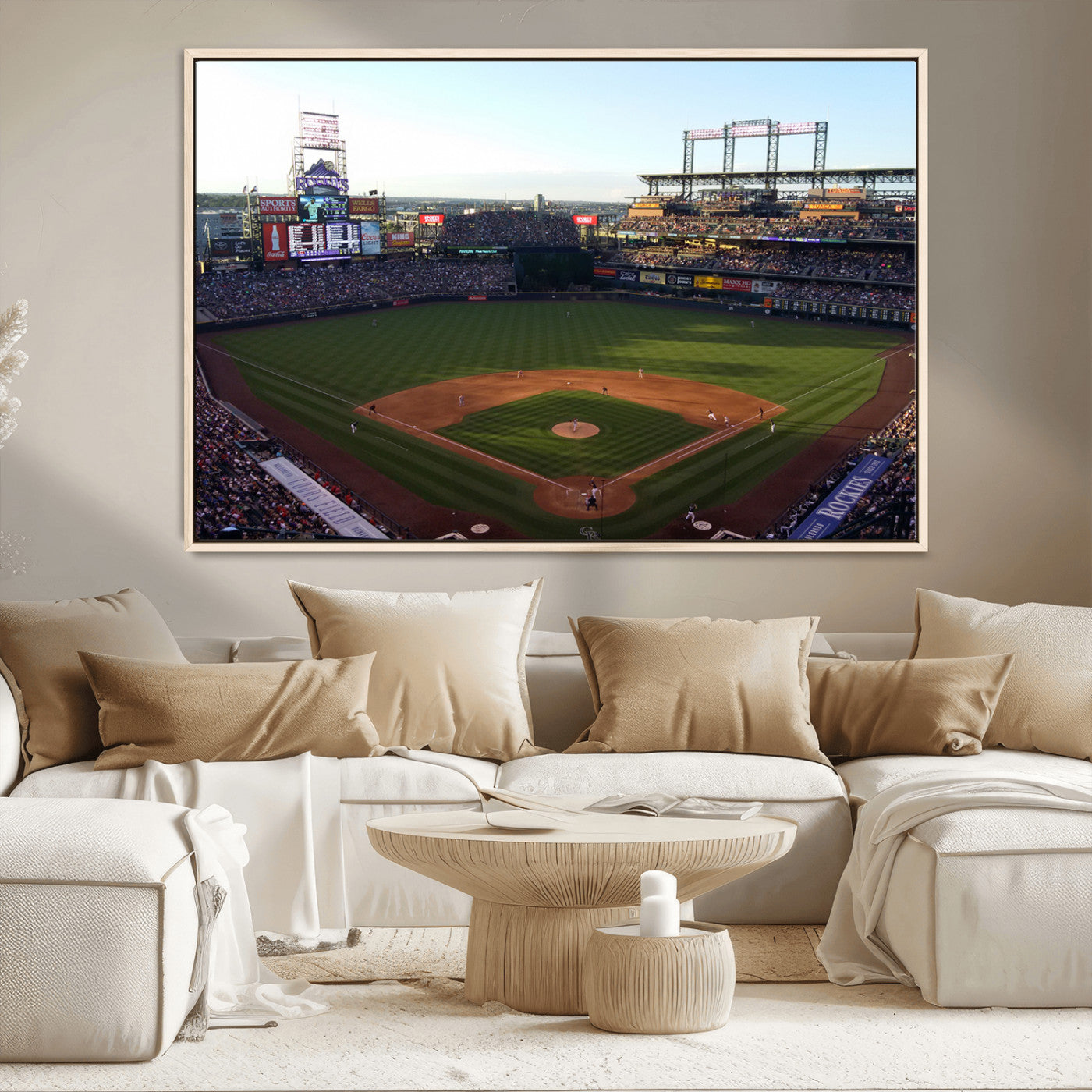 21638-MGV-CV-36X24-Colorado Rockies Coors Field Wall Art Canvas Print - MLB Baseball Stadium