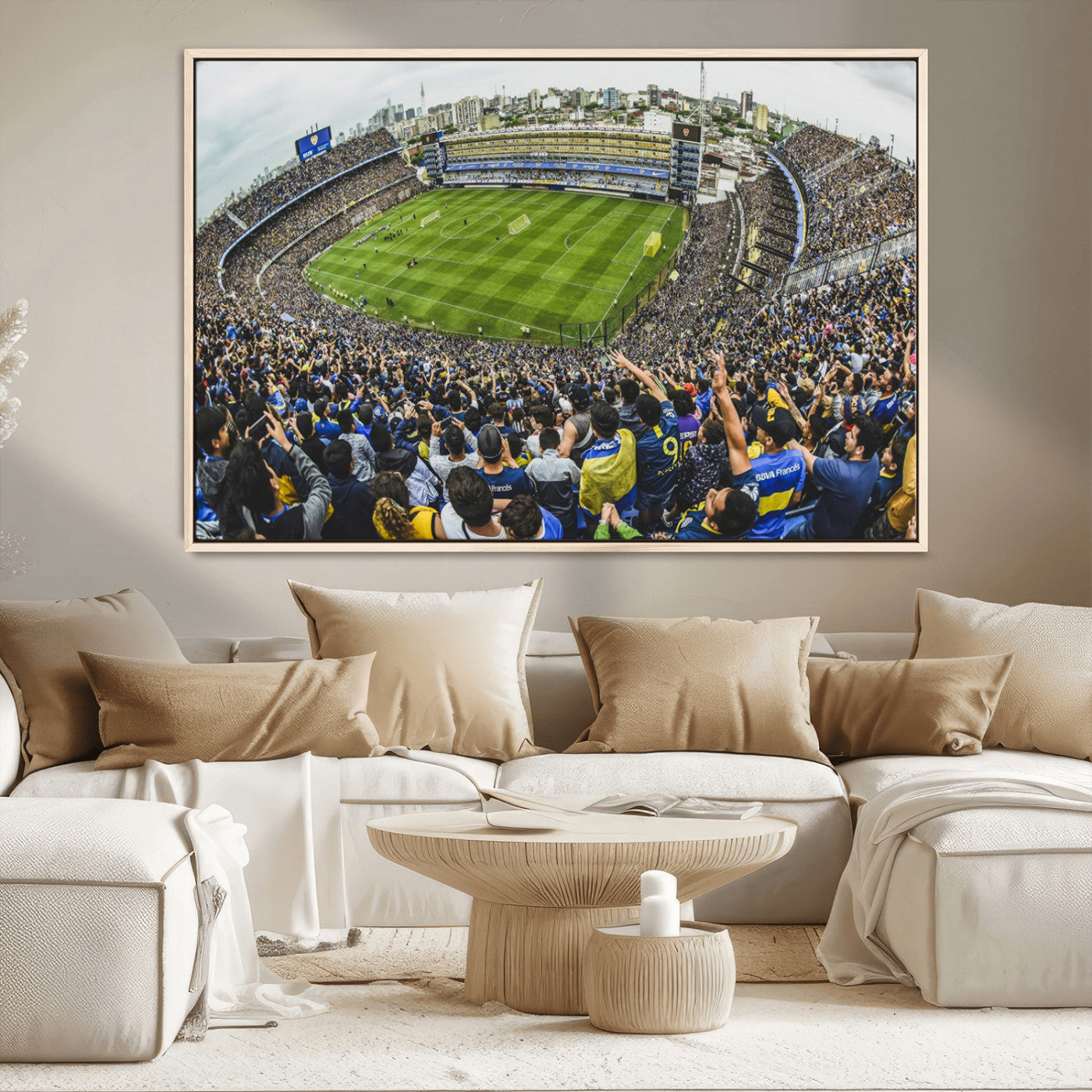 63839-MGV-CV-36X24-Boca Juniors Soccer Team Print Wall Art - Buenos Aires Bombonera Stadium Canvas Print