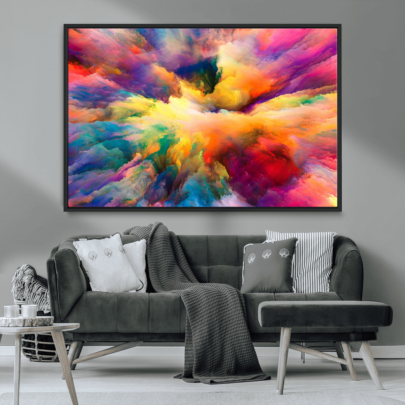 61038-MGV-CV-36X24-Blazing Vibrant Colors Cloud Wall Art Canvas Print