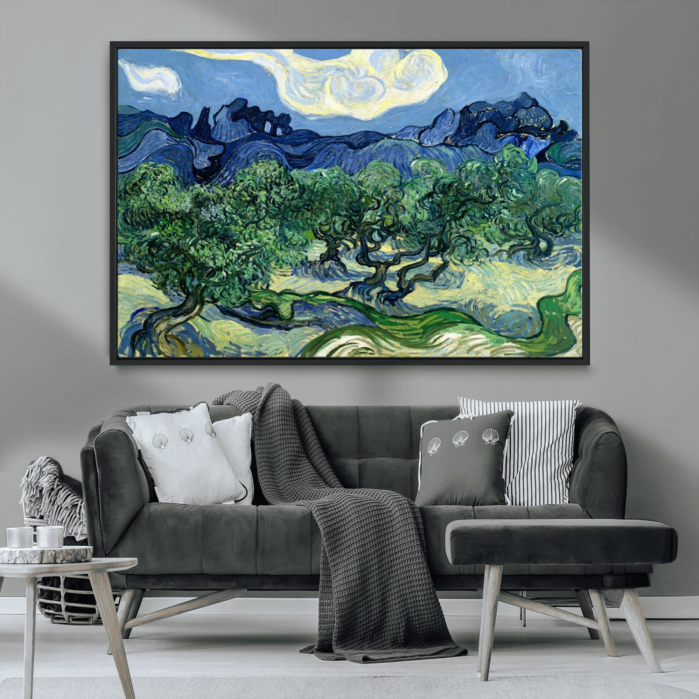 80252-MGV-CV-36X24-Olive Trees Van Gogh Wall Art Canvas Print