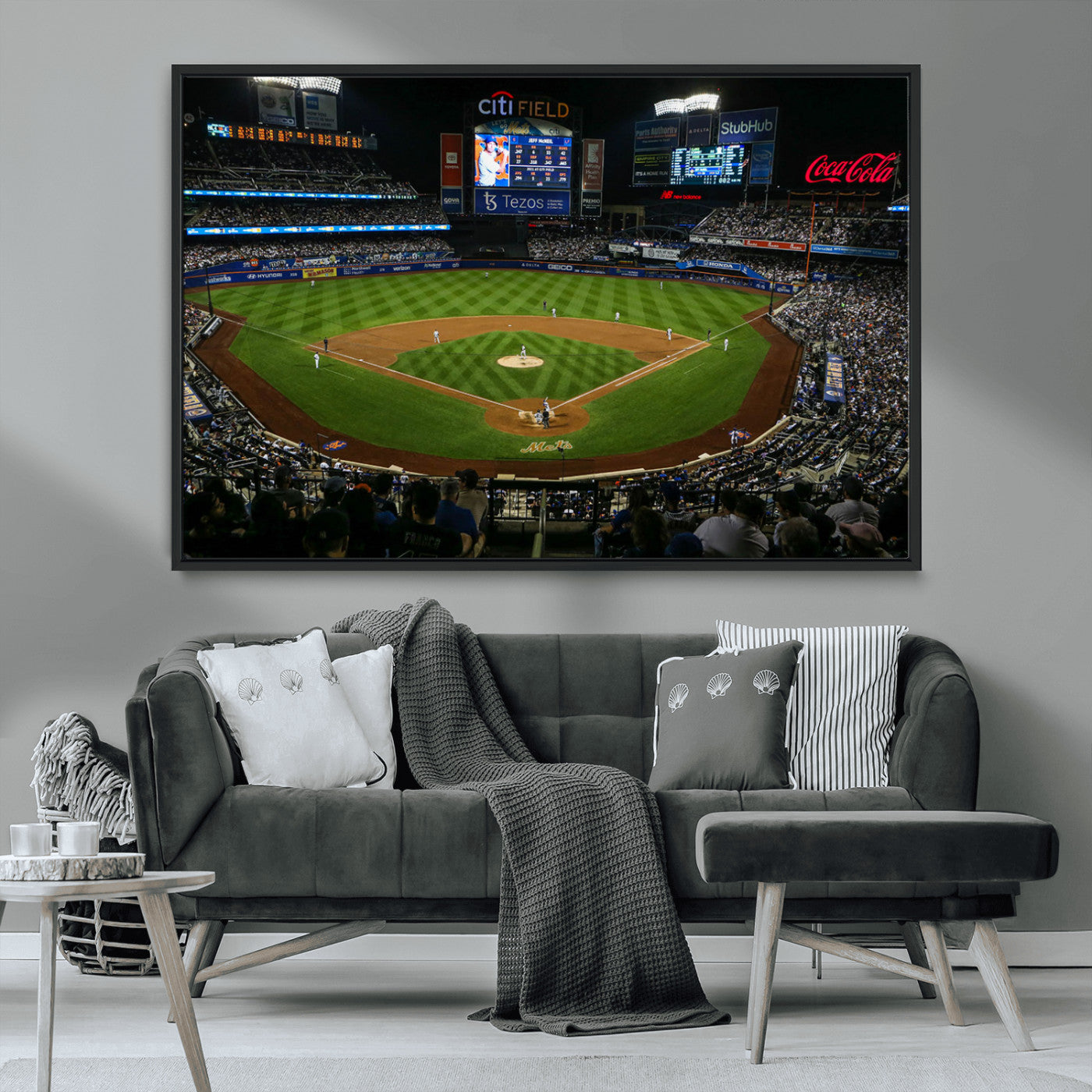 25148-MGV-CV-36X24-Los Angeles Dodgers Baseball Team Print - California Dodger Stadium Wall Art Canvas Print