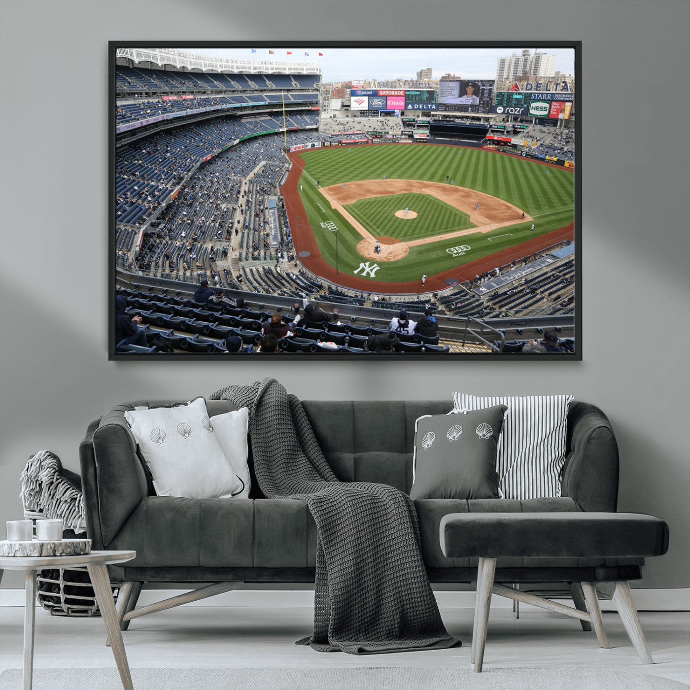 -New York Yankees Baseball Team Print - Yankee Stadium Wall Art Canvas Print