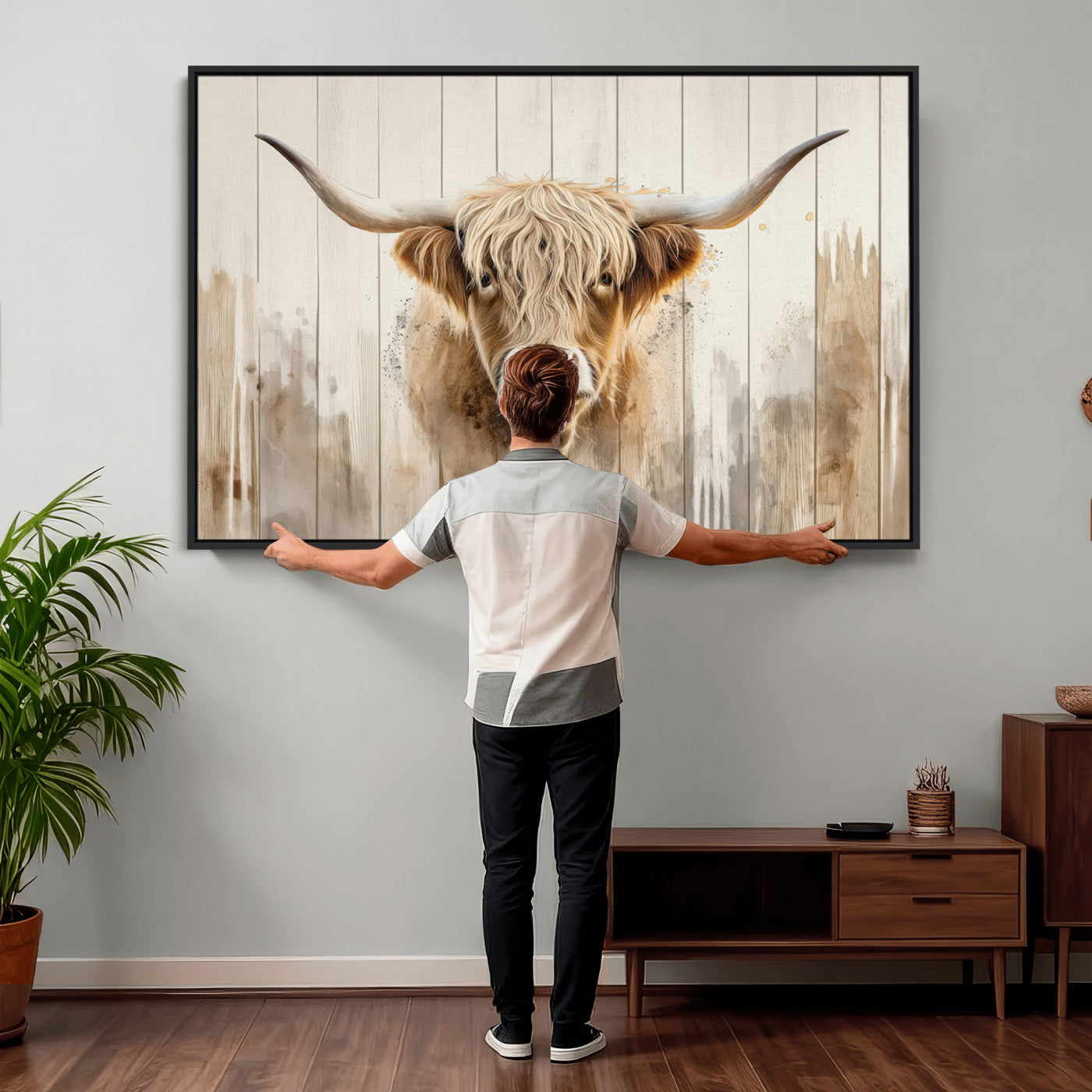 83059-MGV-CV-36X24 - Vibrant Autumn Landscape Canvas Wall Art - Fall Foliage and Mountain View Print for Home, Farmhouse, and Cozy Cabin Decor, Ready to Hang