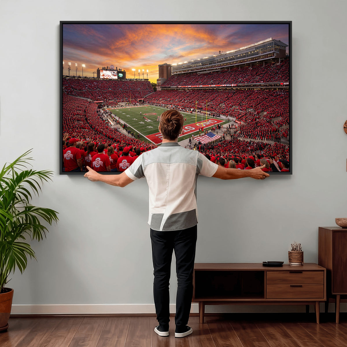 73119077-MGV-CV-36X24 - Stadium Wall Art Canvas Print