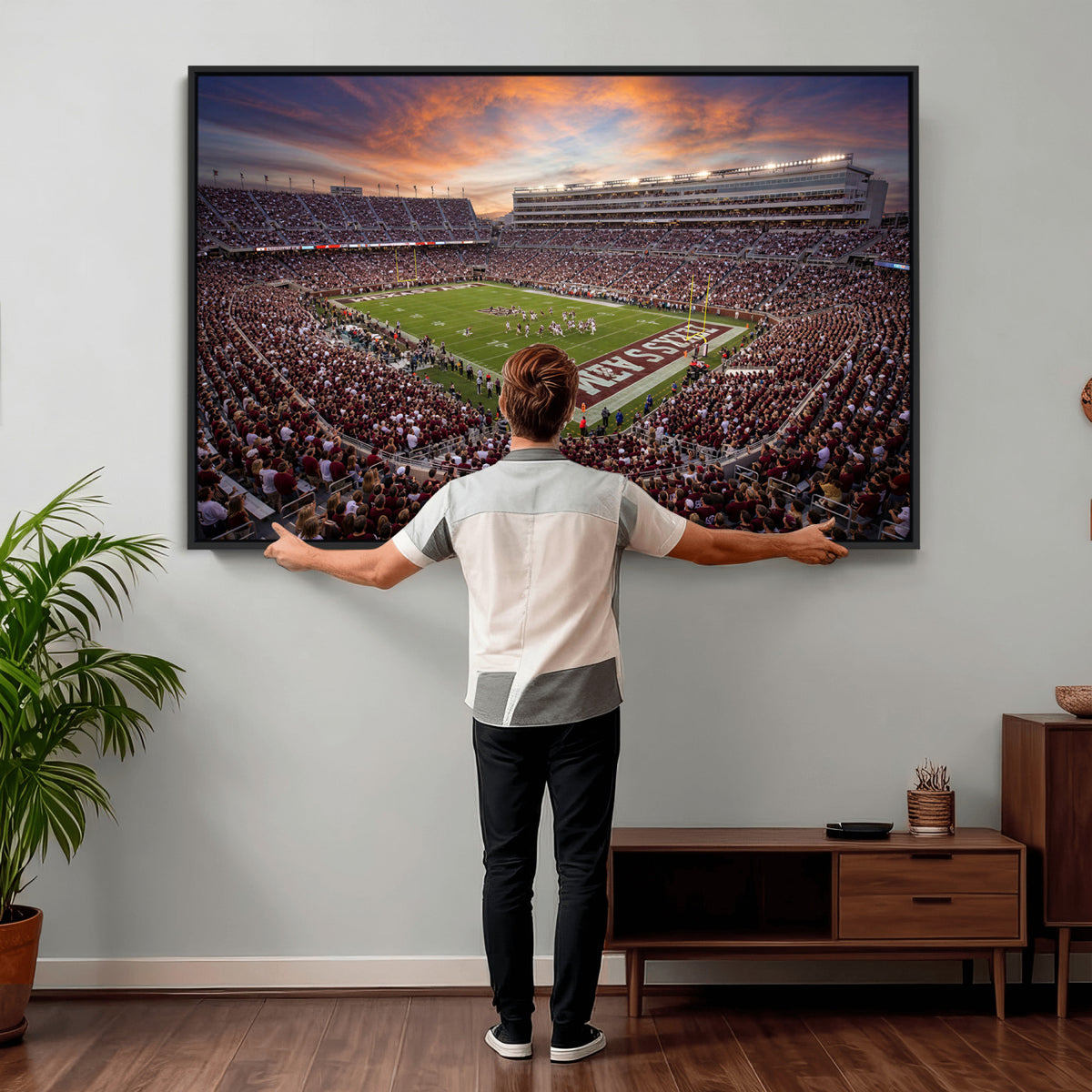 66624578-MGV-CV-36X24 - Stadium Wall Art Canvas Print