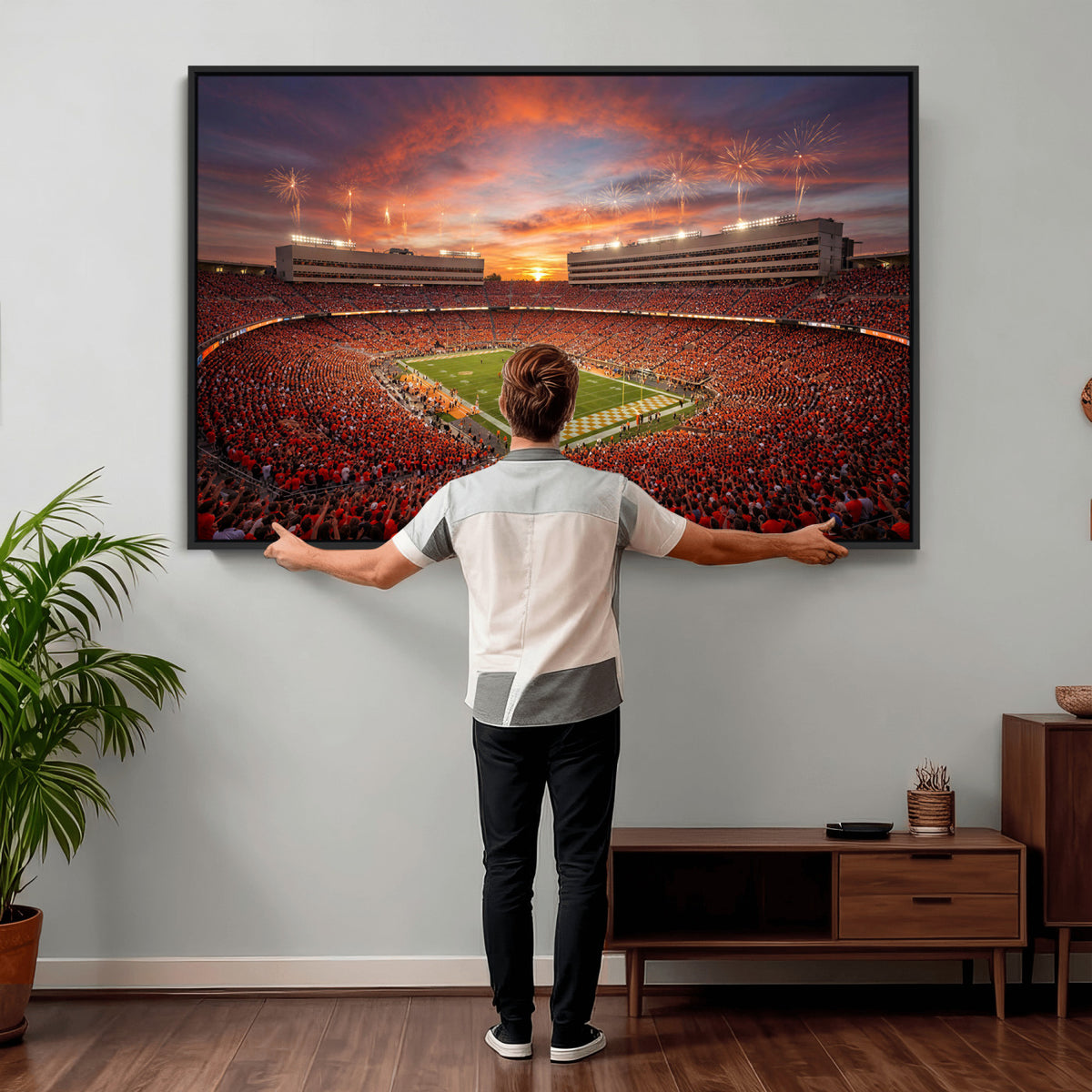 66964685-MGV-CV-36X24 - Stadium Wall Art Canvas Print
