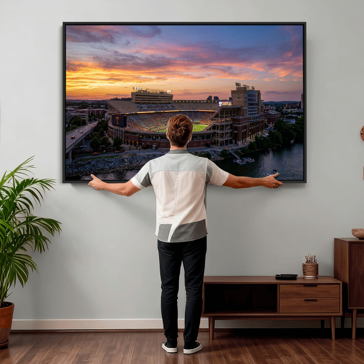 61093642-MGV-CV-36X24 - Stadium Wall Art Canvas Print