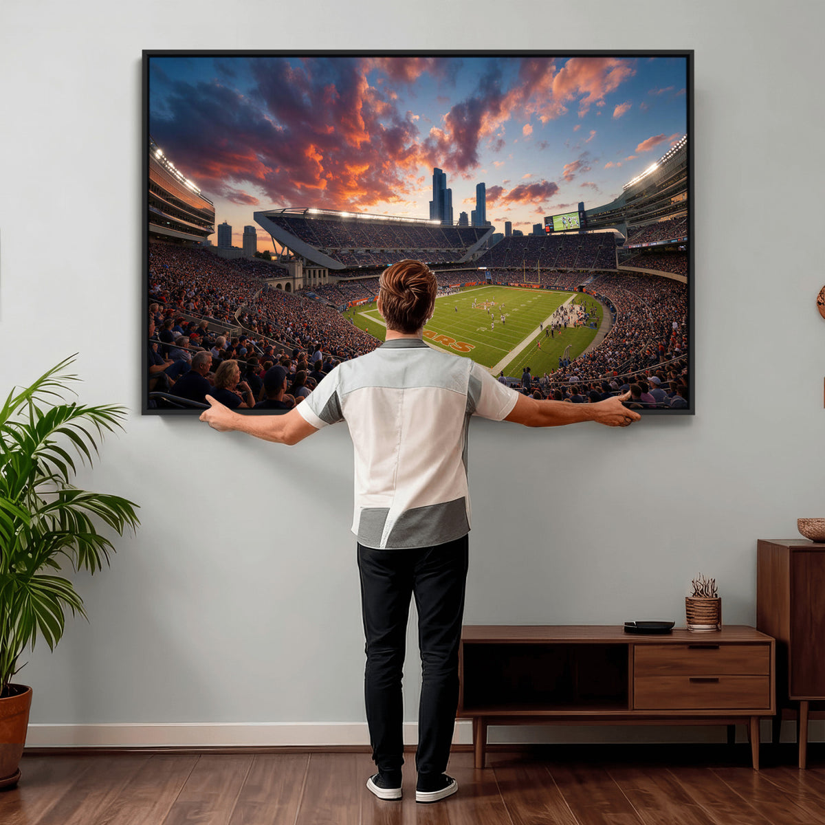 21104528-MGV-CV-36X24 - Stadium Wall Art Canvas Print