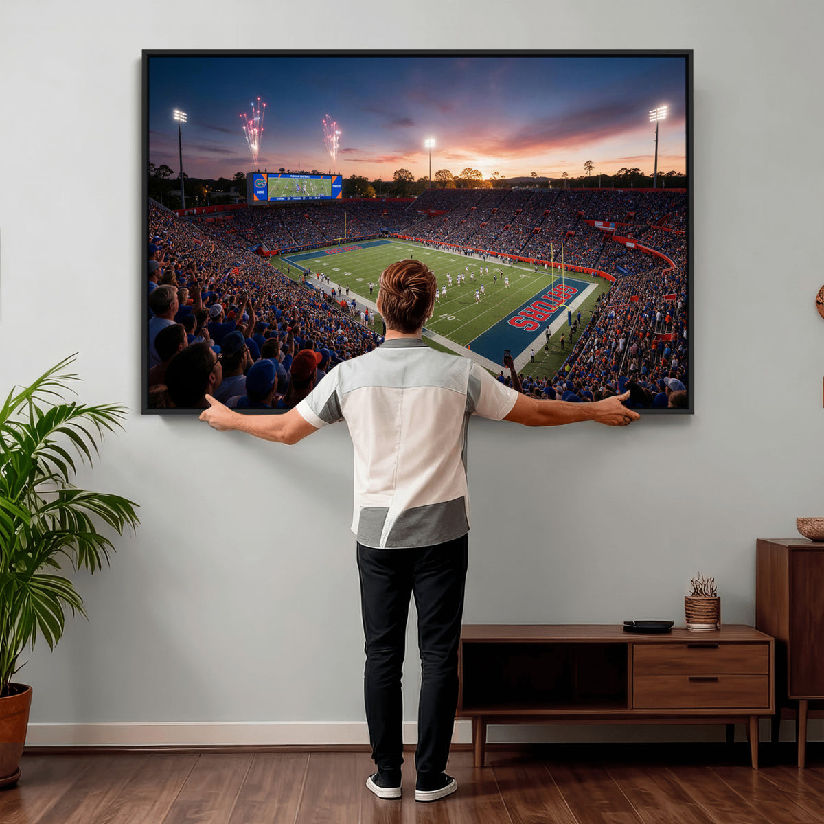 76151234-MGV-CV-36X24 - Stadium Wall Art Canvas Print
