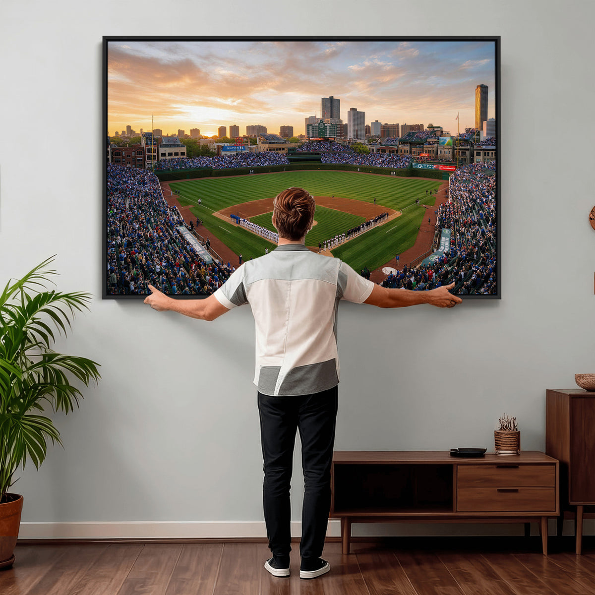 76885212-MGV-CV-36X24 - Stadium Wall Art Canvas Print