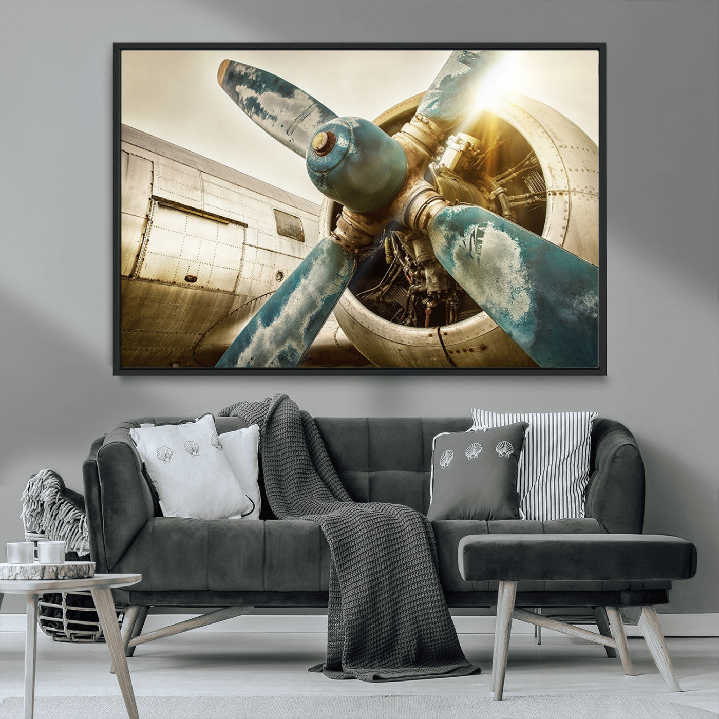 14106-MGV-CV-36X24-Vintage Airplane Canvas Print