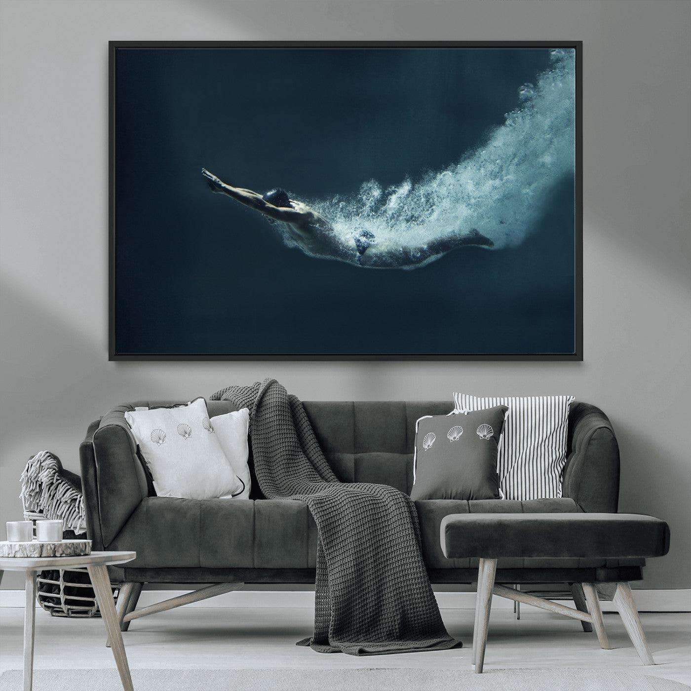 48463-MGV-CV-36X24-Swimmer Wall Art Canvas Print
