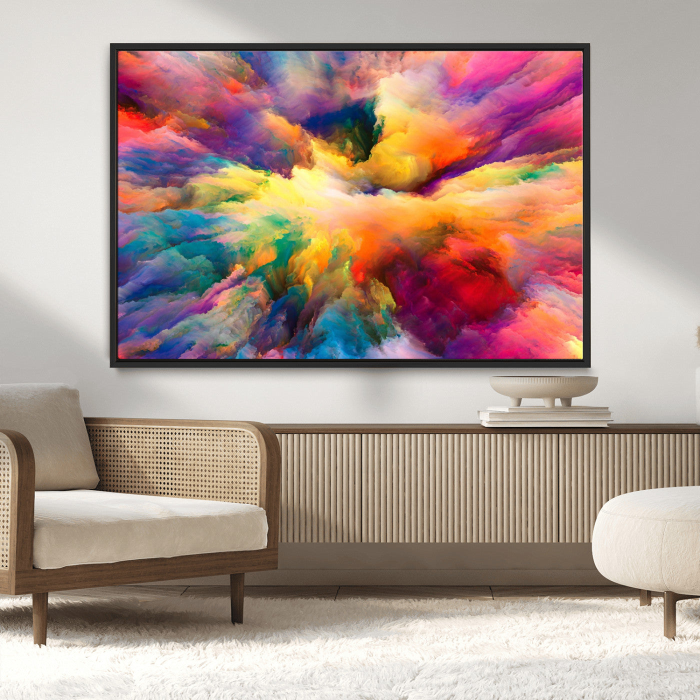 61038-MGV-CV-36X24-Blazing Vibrant Colors Cloud Wall Art Canvas Print