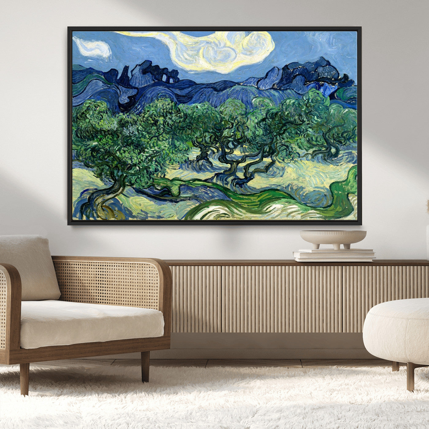 80252-MGV-CV-36X24-Olive Trees Van Gogh Wall Art Canvas Print