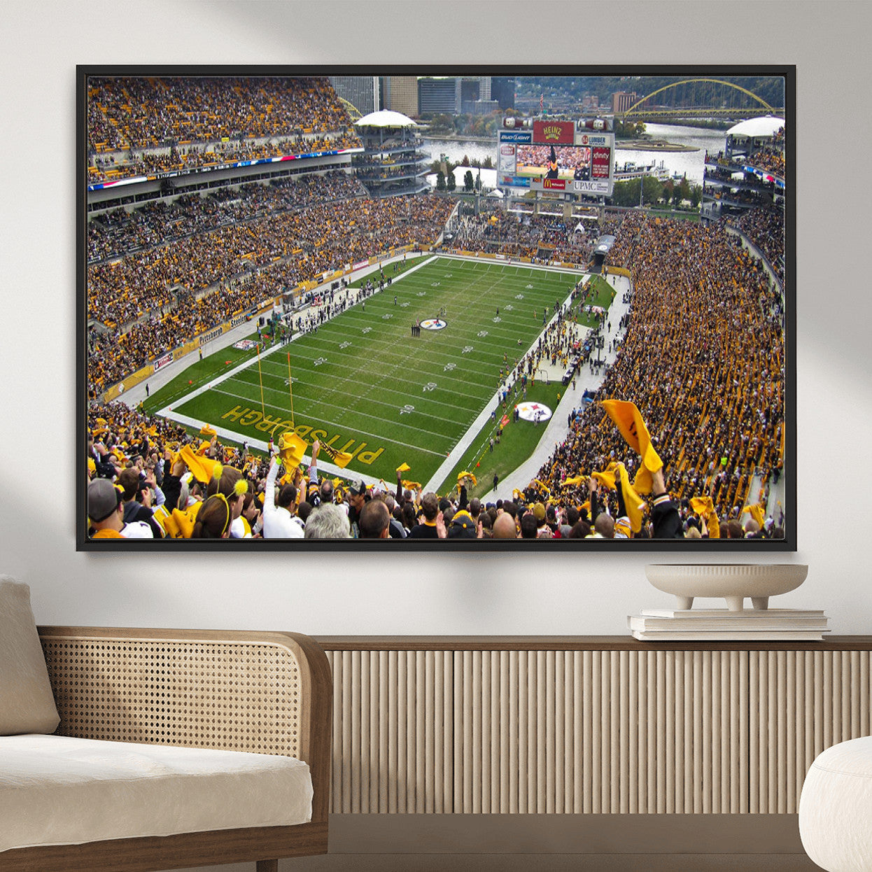 51419-MGV-FC-36X24 - Pittsburgh Steelers Print - Pittsburgh Heinz Field Stadium Wall Art Canvas Print