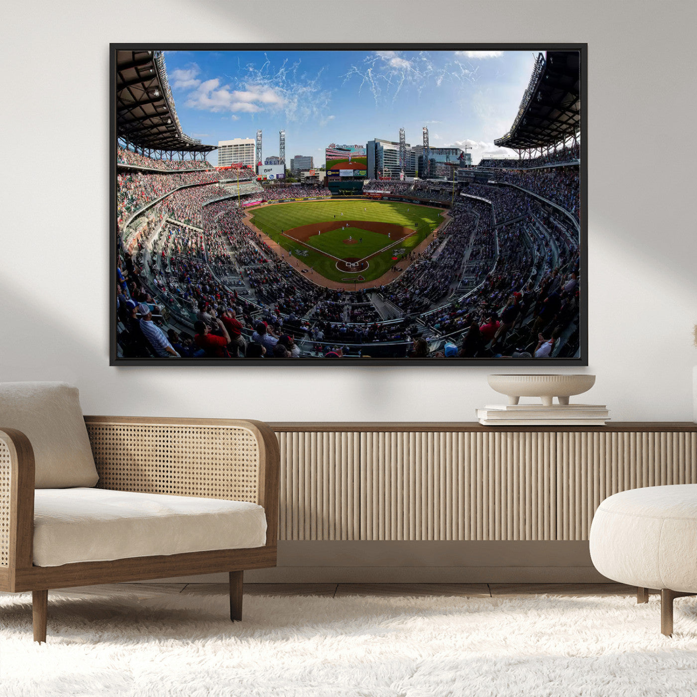 78608-MGV-CV-36X24-Truist Park Stadium Canvas Wall Art - Atlanta Braves Game Day Exclusive Decor