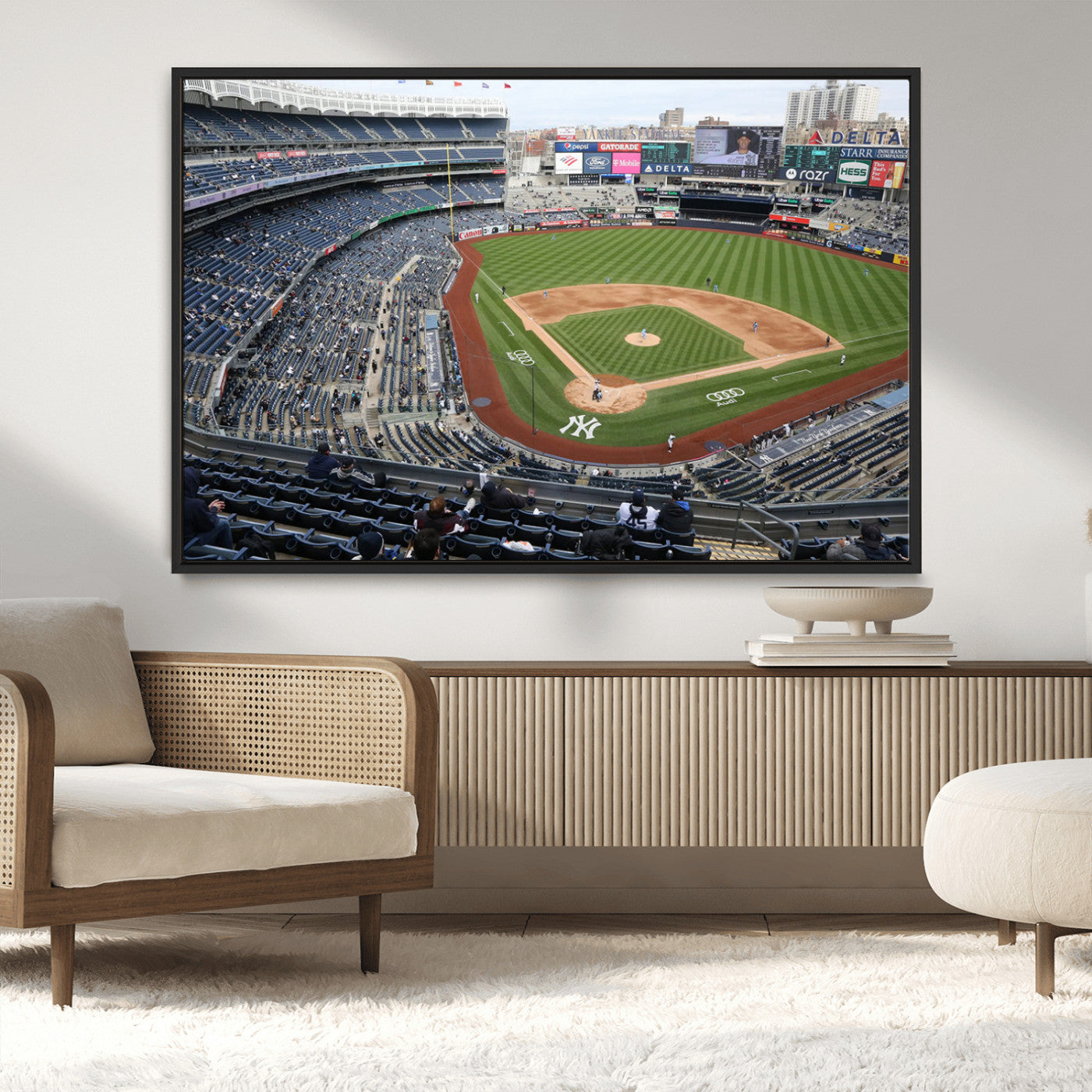 -New York Yankees Baseball Team Print - Yankee Stadium Wall Art Canvas Print