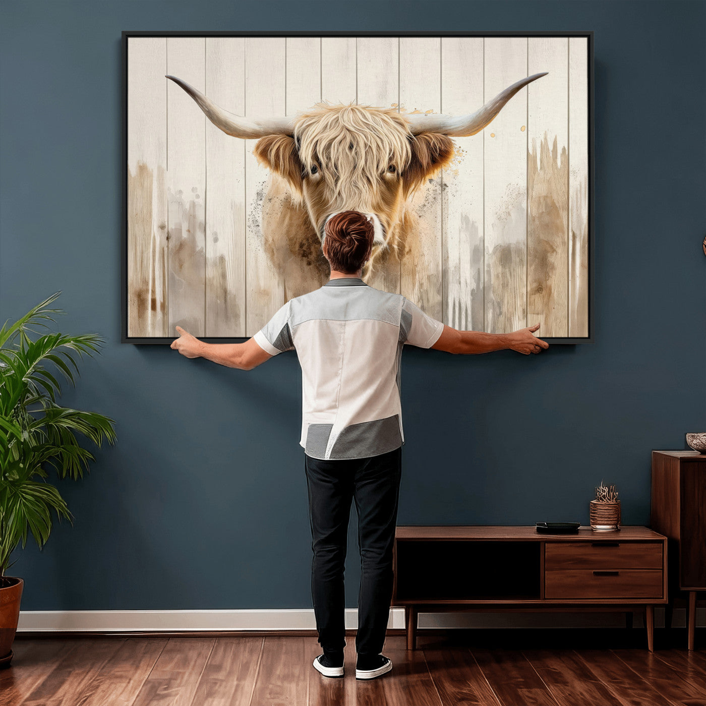 83059-MGV-CV-36X24 - Vibrant Autumn Landscape Canvas Wall Art - Fall Foliage and Mountain View Print for Home, Farmhouse, and Cozy Cabin Decor, Ready to Hang